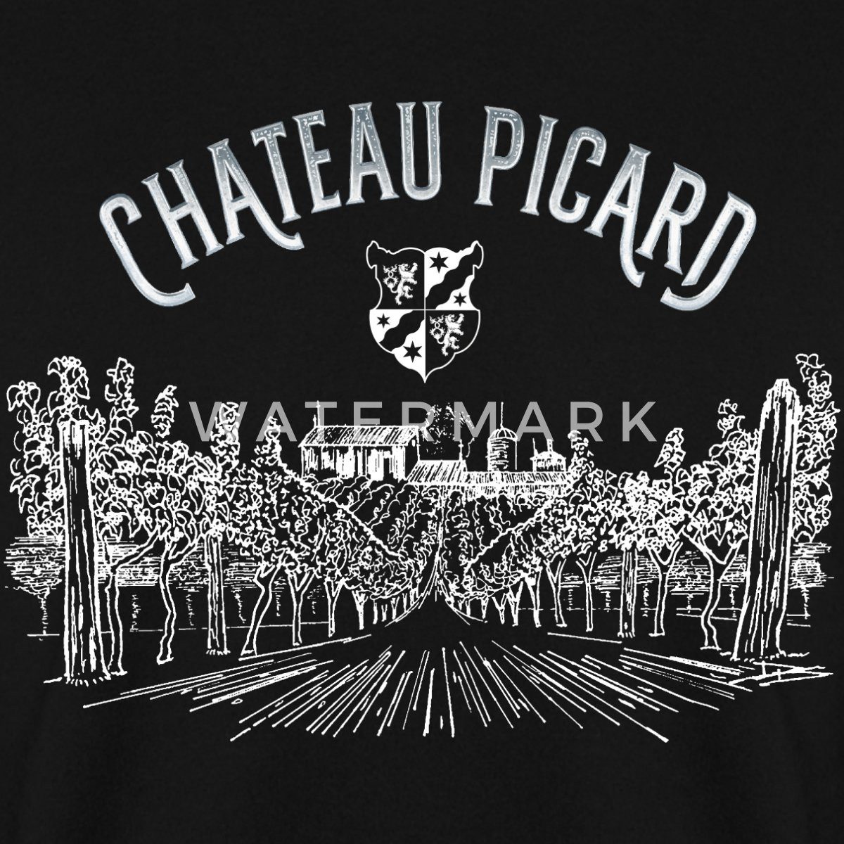 Spreadshirt Sweatshirt Star Trek Picard Chateau Picard Unisex Pullover (1-tlg)