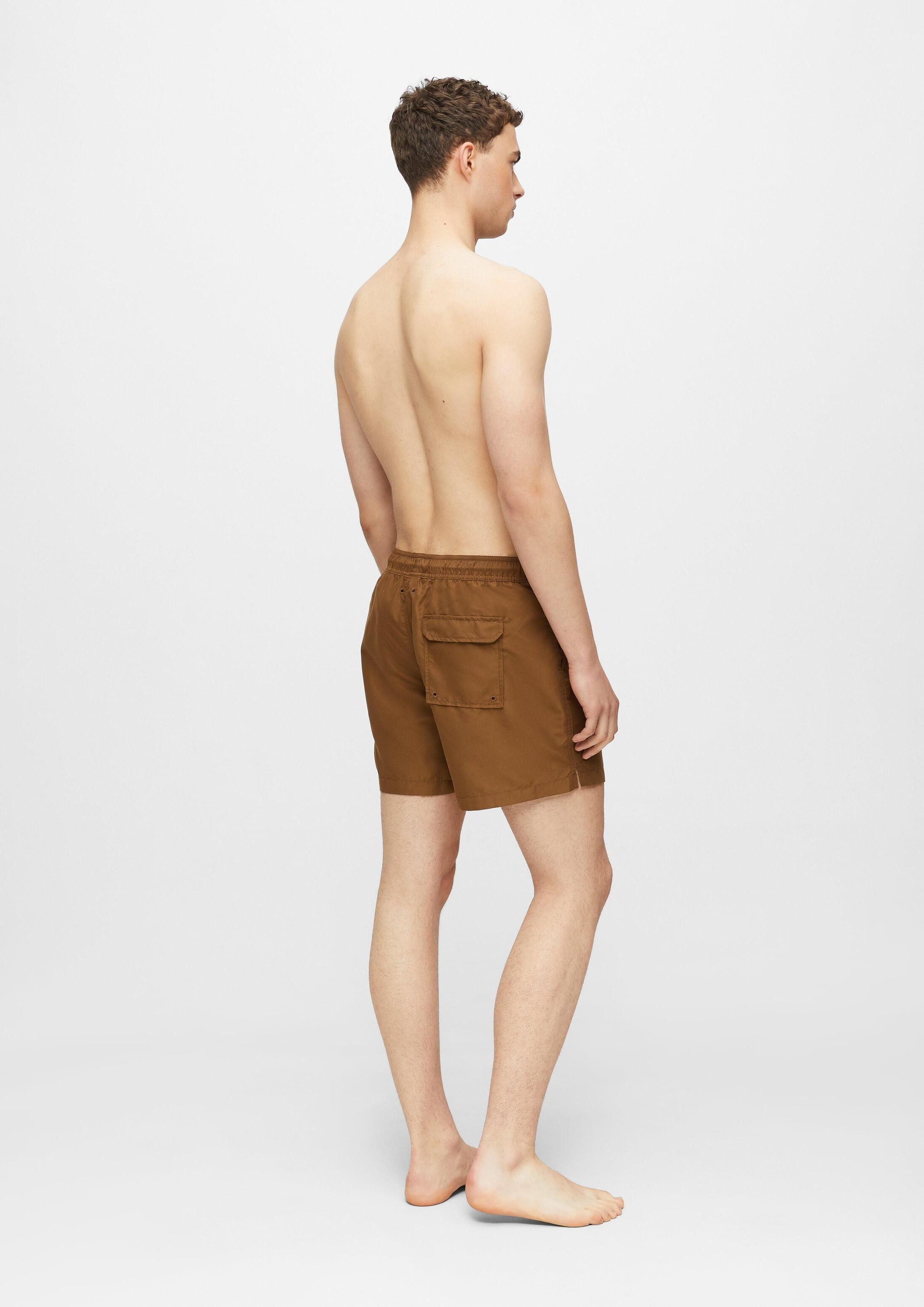 s.Oliver Badehose Badehose Badehose mit Print und Kordelzug