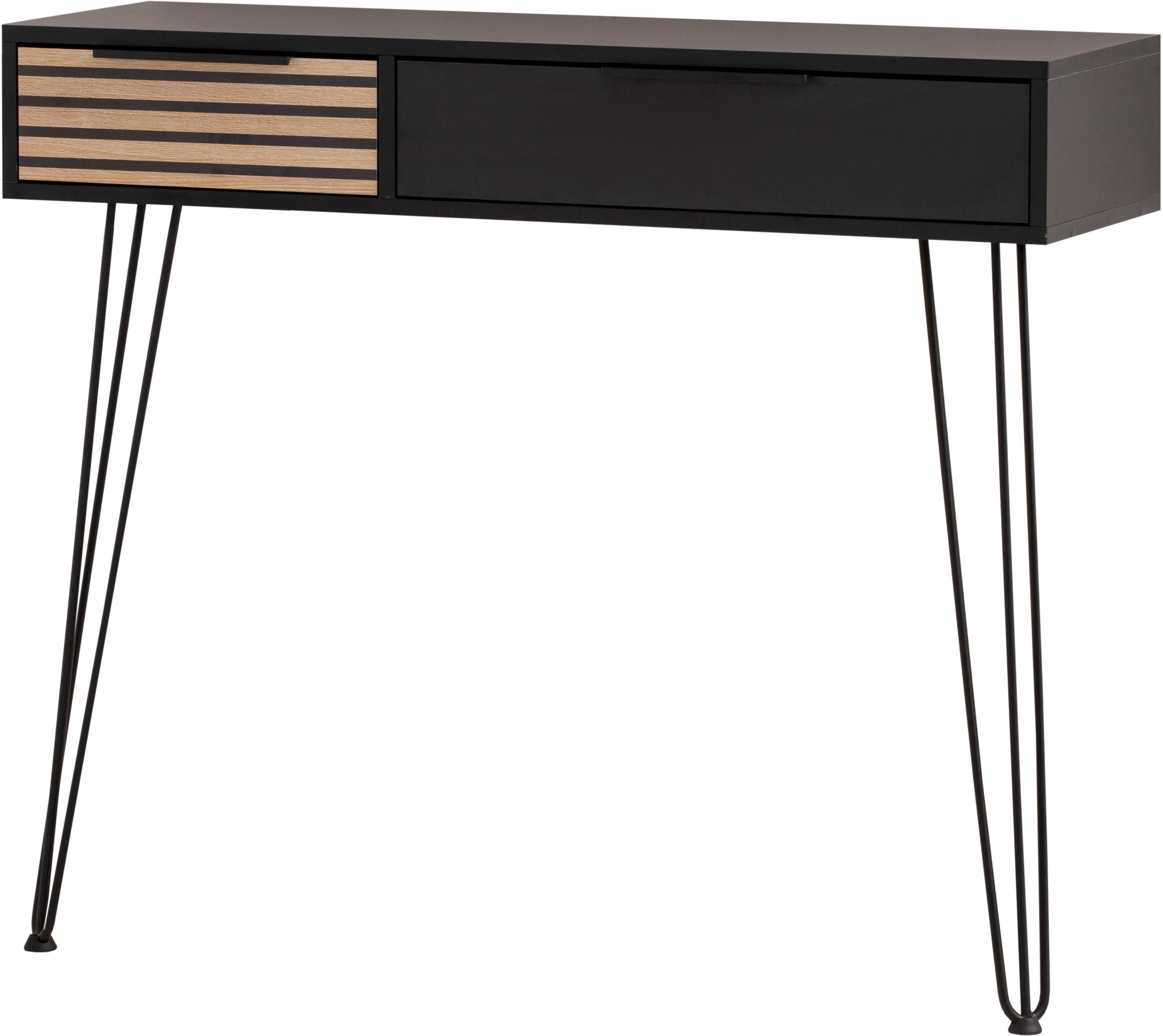 welltime Konsole Hank, Breite 103 cm made in Germany, Schubladenfront mit Akustikprint