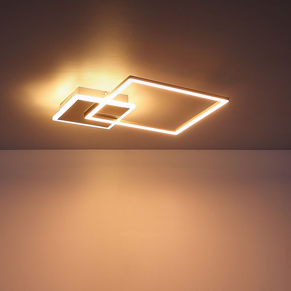 etc-shop LED Deckenleuchte, LED-Leuchtmittel fest verbaut, Design Warmweiß, opal Schlaf Leuchte weiß Decken Zimmer Strahler LED Beleuchtung