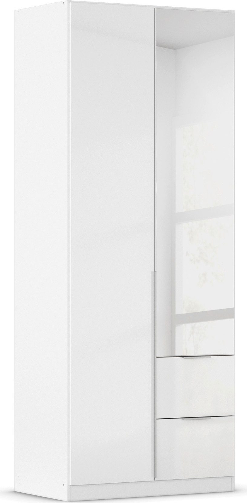 OTTO home Drehtürenschrank Kleiderschrank Schrank Garderobe AGORDO mit Dekor- oder Hochglanzfront (in zwei Griff-Farben, Breiten 91-360 cm) mit Außenschubkästen, in 7 Breiten und 2 Höhen MADE IN GERMANY