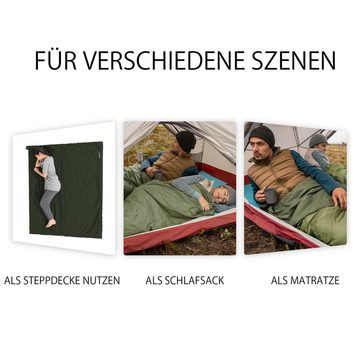 Naturehike Schlafsack 205 x 170 cm Ultraleichter wasserdichter Schlafsack Deckenschlafsack, 3 Jahreszeiten für Camping Reise Wandern Garten und Reise
