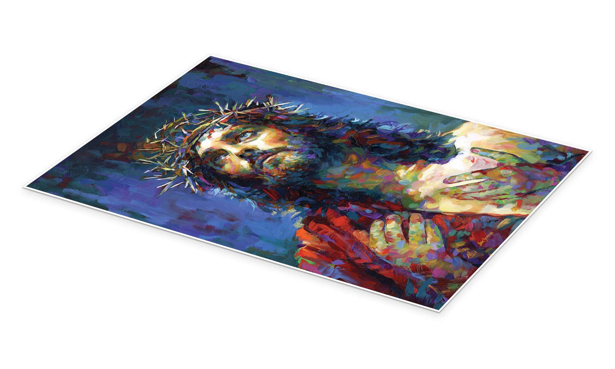 Posterlounge Wandbild Jesus Christus I, Leon Devenice, erhältlich als Poster, Leinwandbild, Wandsticker oder Acrylglasbild
