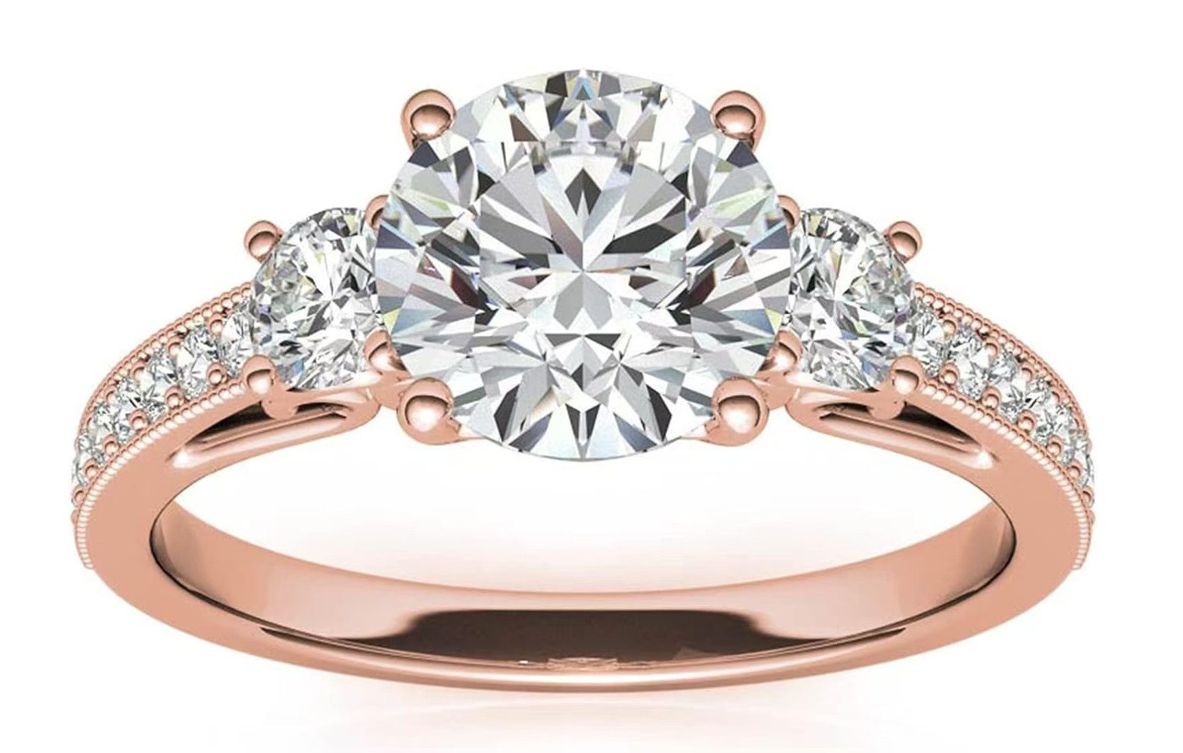 Jumpeak Diamantring Lab grown diamant ring,1.2ct,D,VS1,3EX, Ring frauen, Eheringe, Valentinstag geschenk für sie,Liebes geschenk für sie,Geschenk tochter