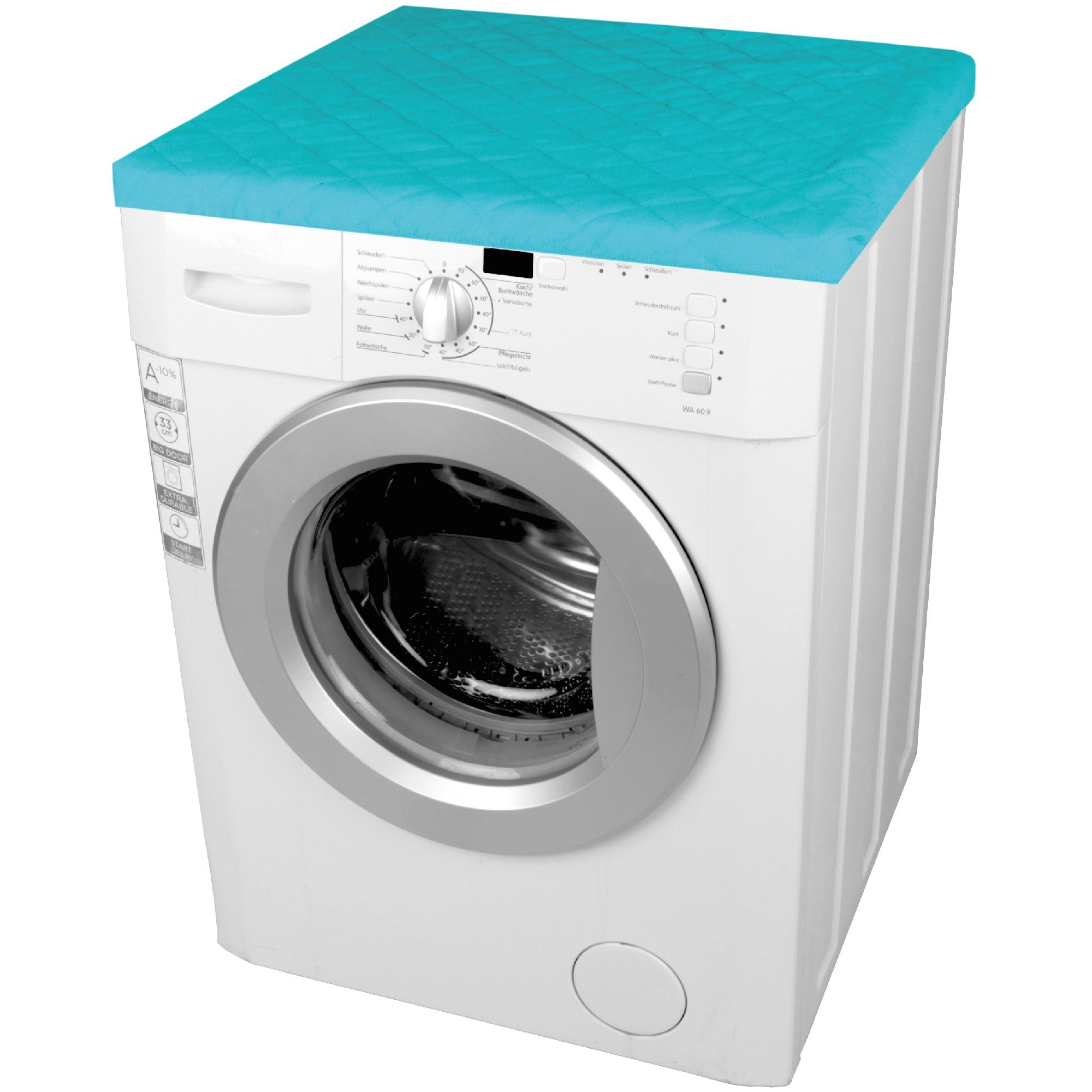 Kissenbezug Waschmaschinenbezug, mit Stück), 60x60cm Bestlivings Gummizug, (1 Trocknerbezug Waschmaschinenschonbezug Türkis
