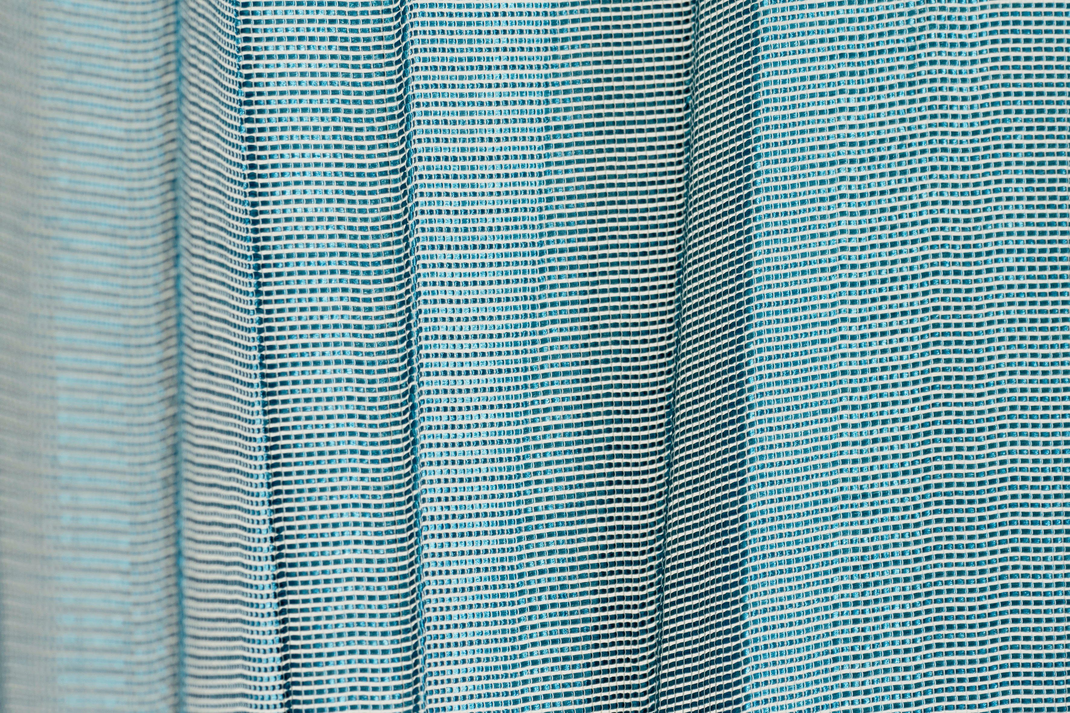 01 Voile, Ösenschal Nomadi ELBERSDRUCKE, Ösen (1 Nomadi Vorhang 255x135cm blau St), 01, halbtransparent,