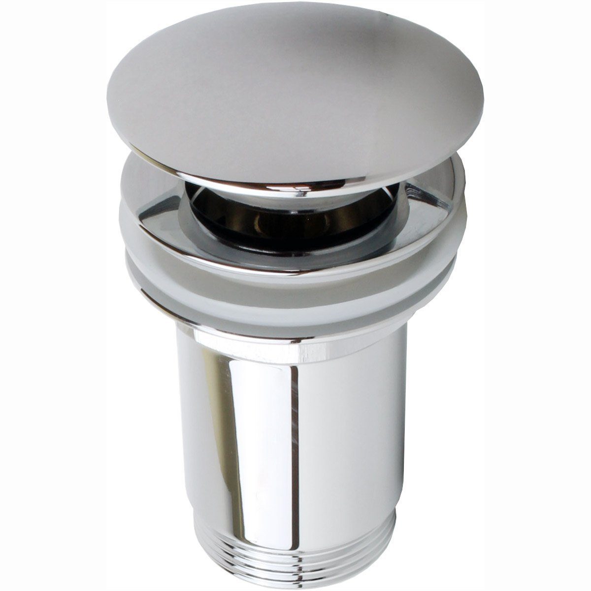 Sanixa Ablaufgarnitur Universal Ablaufgarnitur rund, POP UP Ventil für  Waschtisch Waschbecken, Abflussgarnitur, Klick-Verschluss