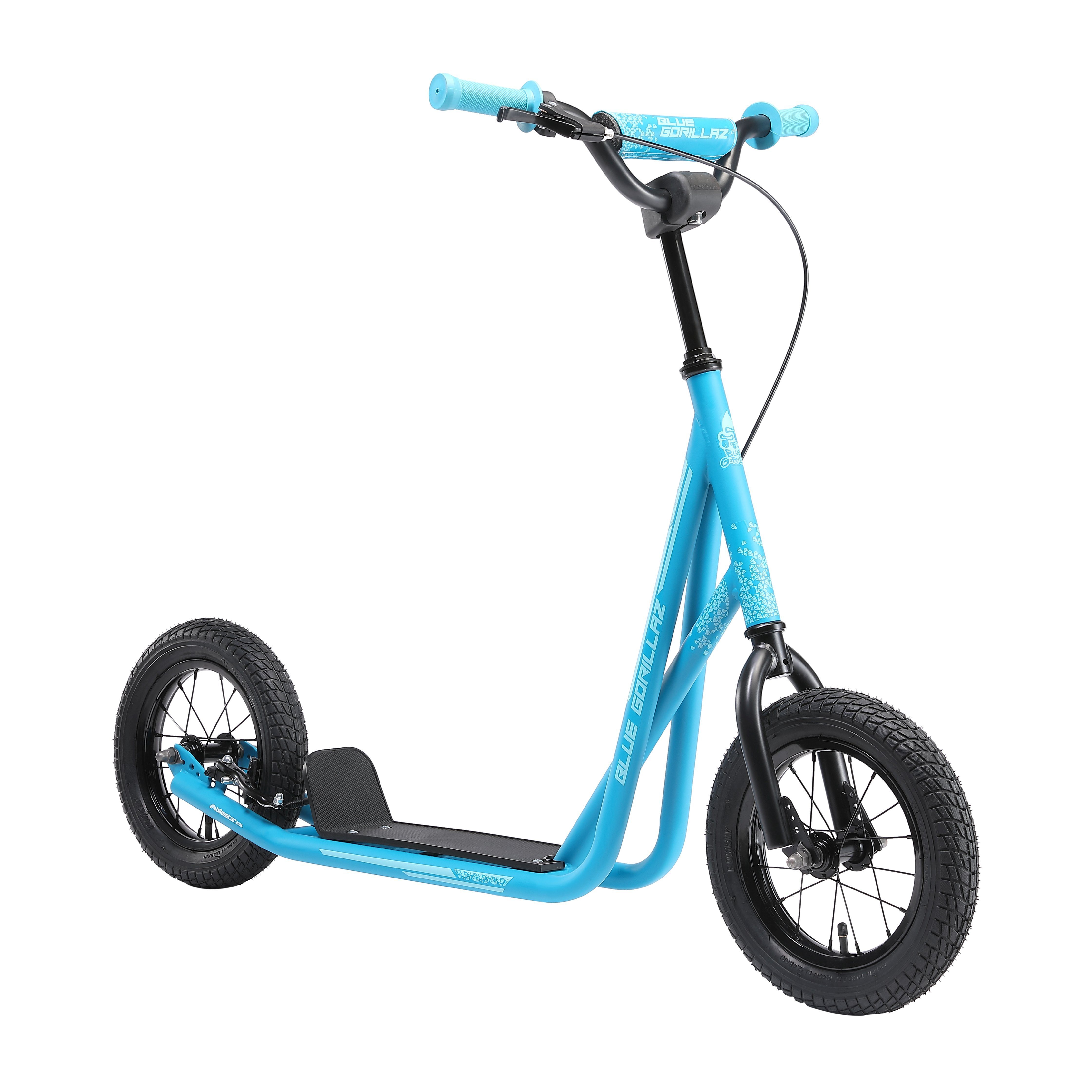 BLUE GORILLAZ Cityroller 12 Zoll, ab 8 Jahre, Kinder City Roller ab 109 cm, Jungen, Mädchen, Höhenverstellbar