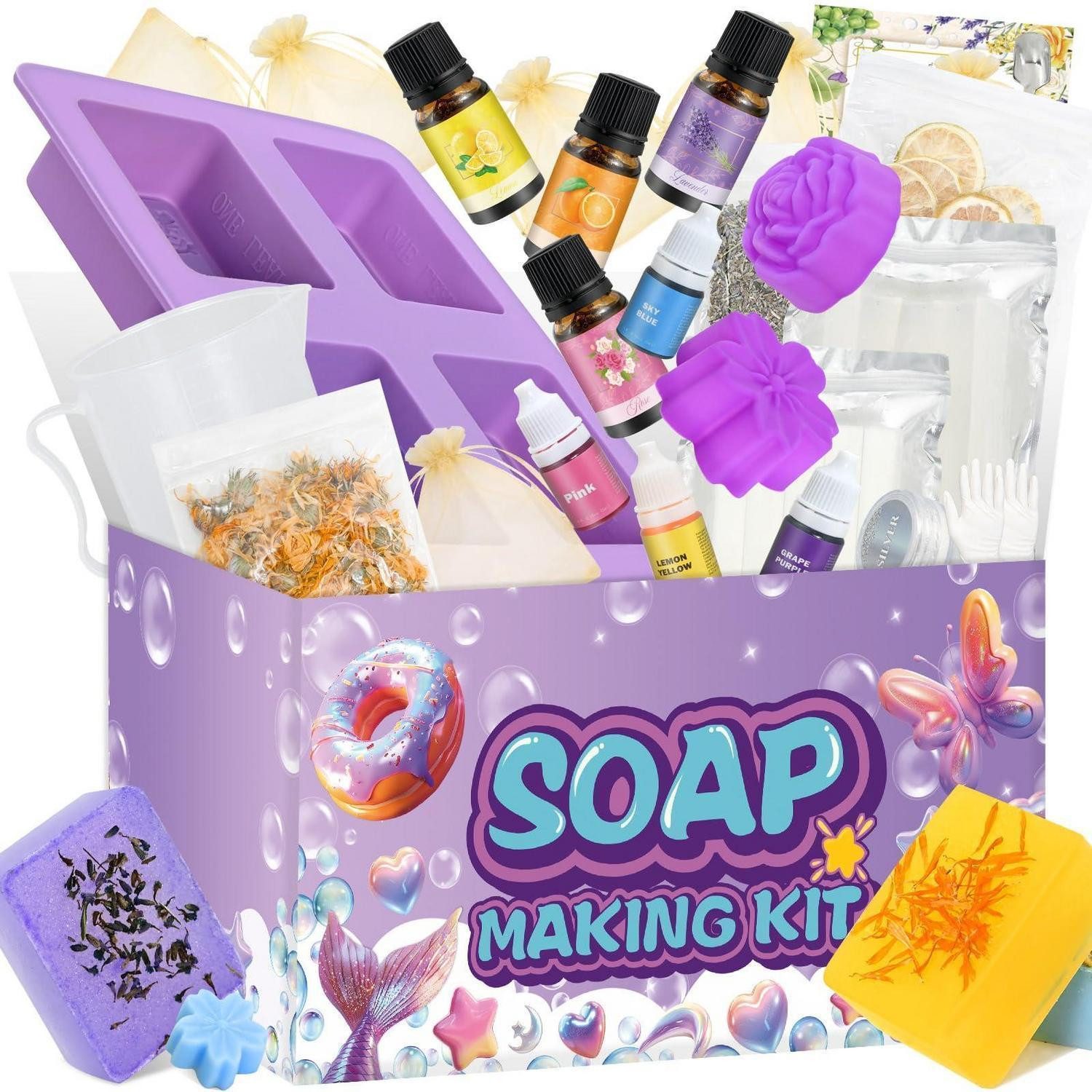 LuxusKollektion Kreativset Seifen Bastelset DIY, Kreativ & Feuchtigkeitsspendend