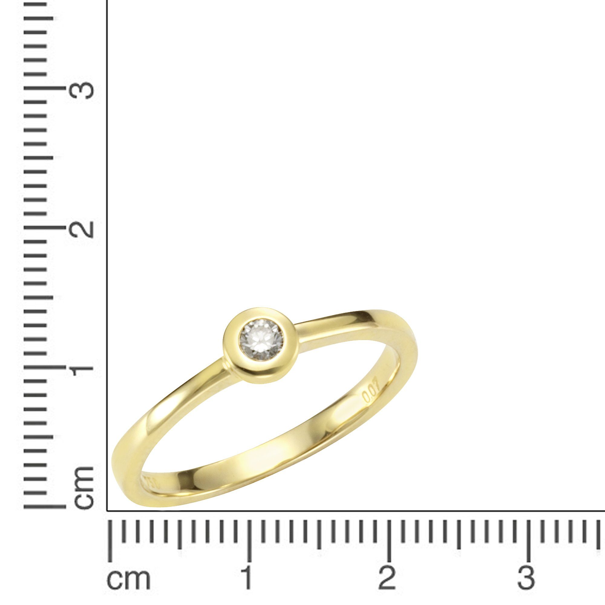 Orolino Fingerring Gold 750 mit Brillant günstig online kaufen