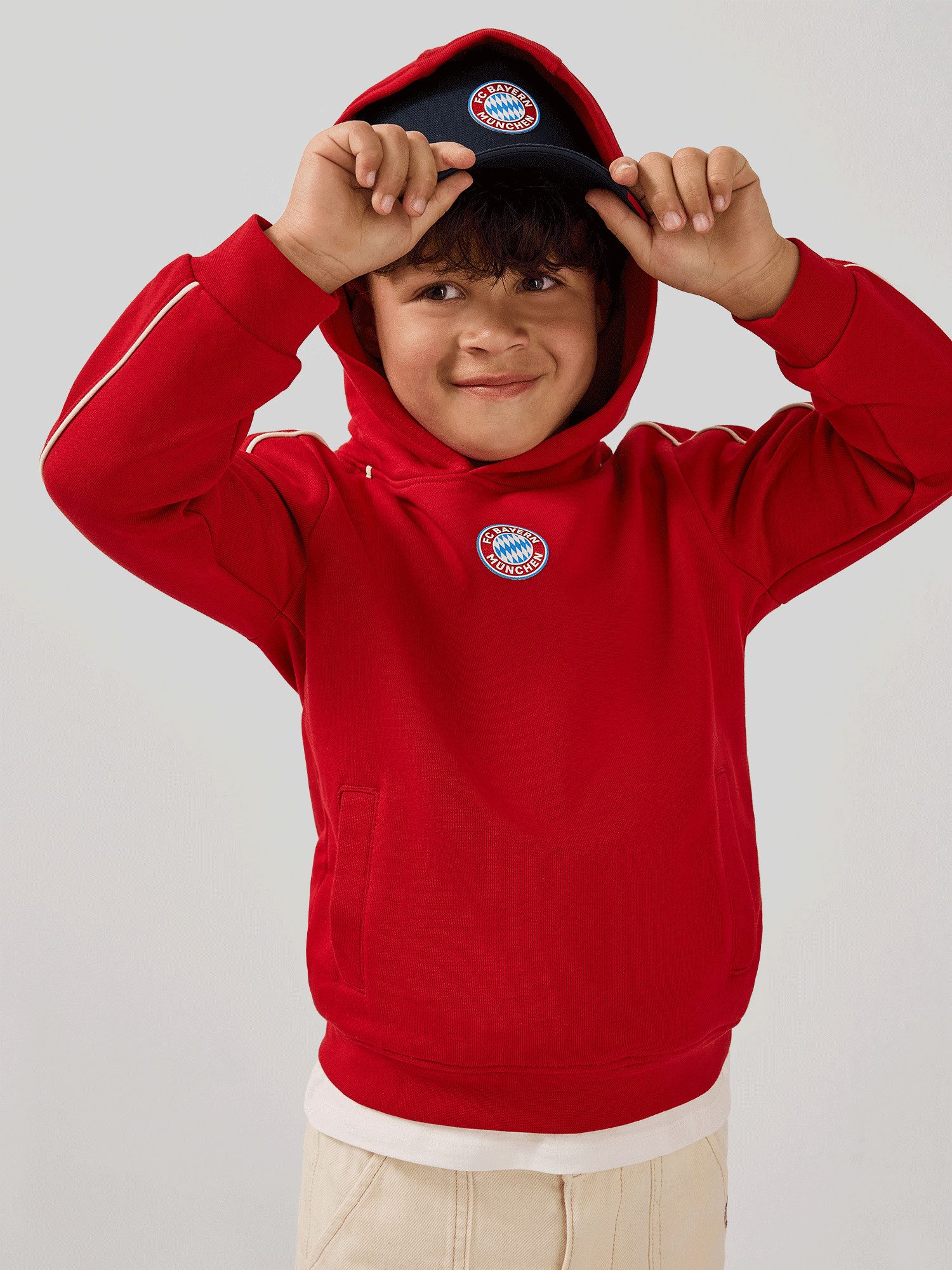 FC Bayern München Kapuzenpullover FC Bayern München, Hoodie Essentials, Kinder, Rot