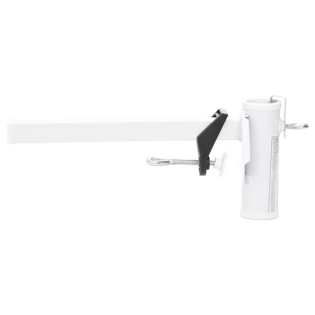 vidaXL Schirmhalter Sonnenschirmhalter für Balkon Weiß günstig online kaufen