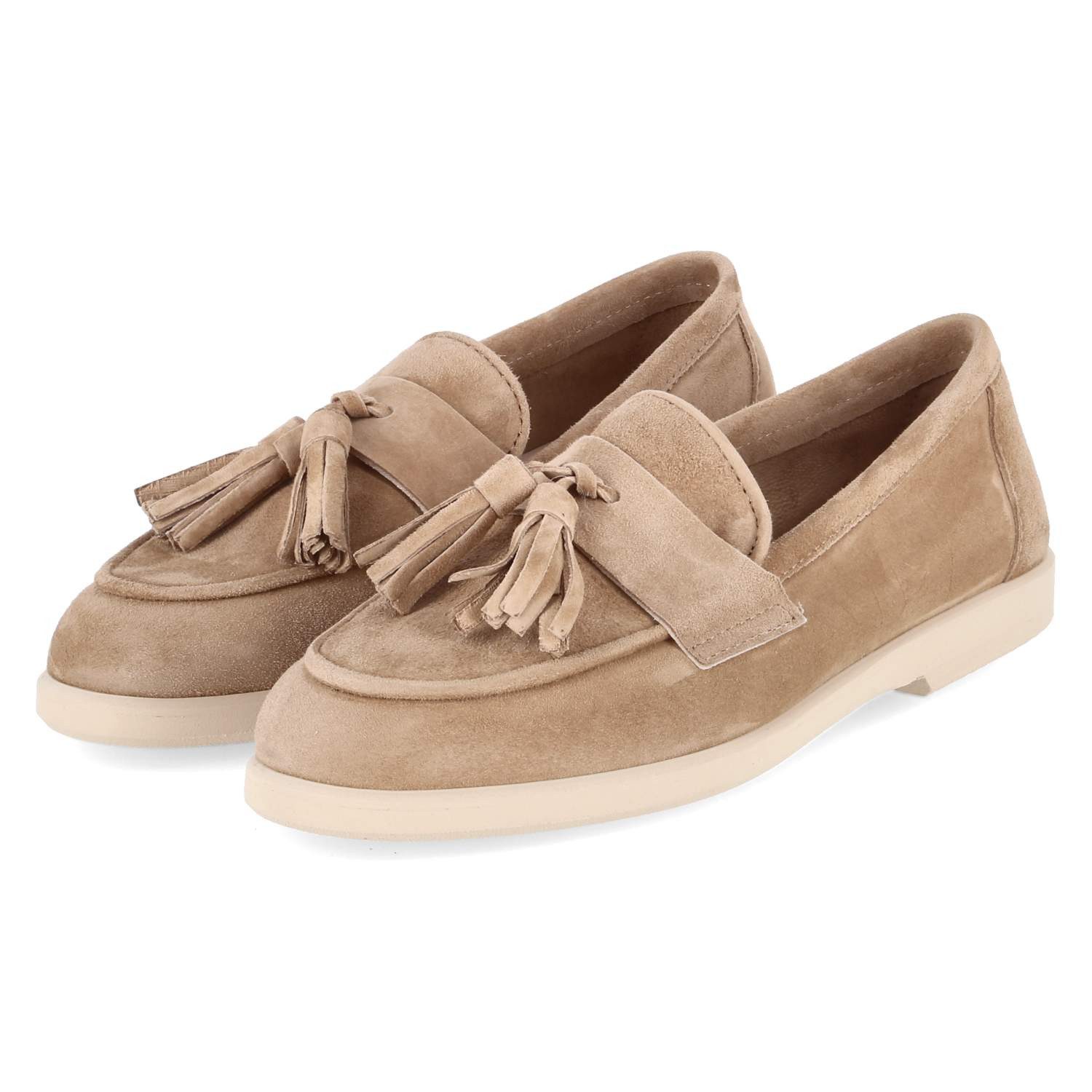 Kaerlek Kaerlek OLGA_2 CUOIO Damen Rauleder braun Slipper