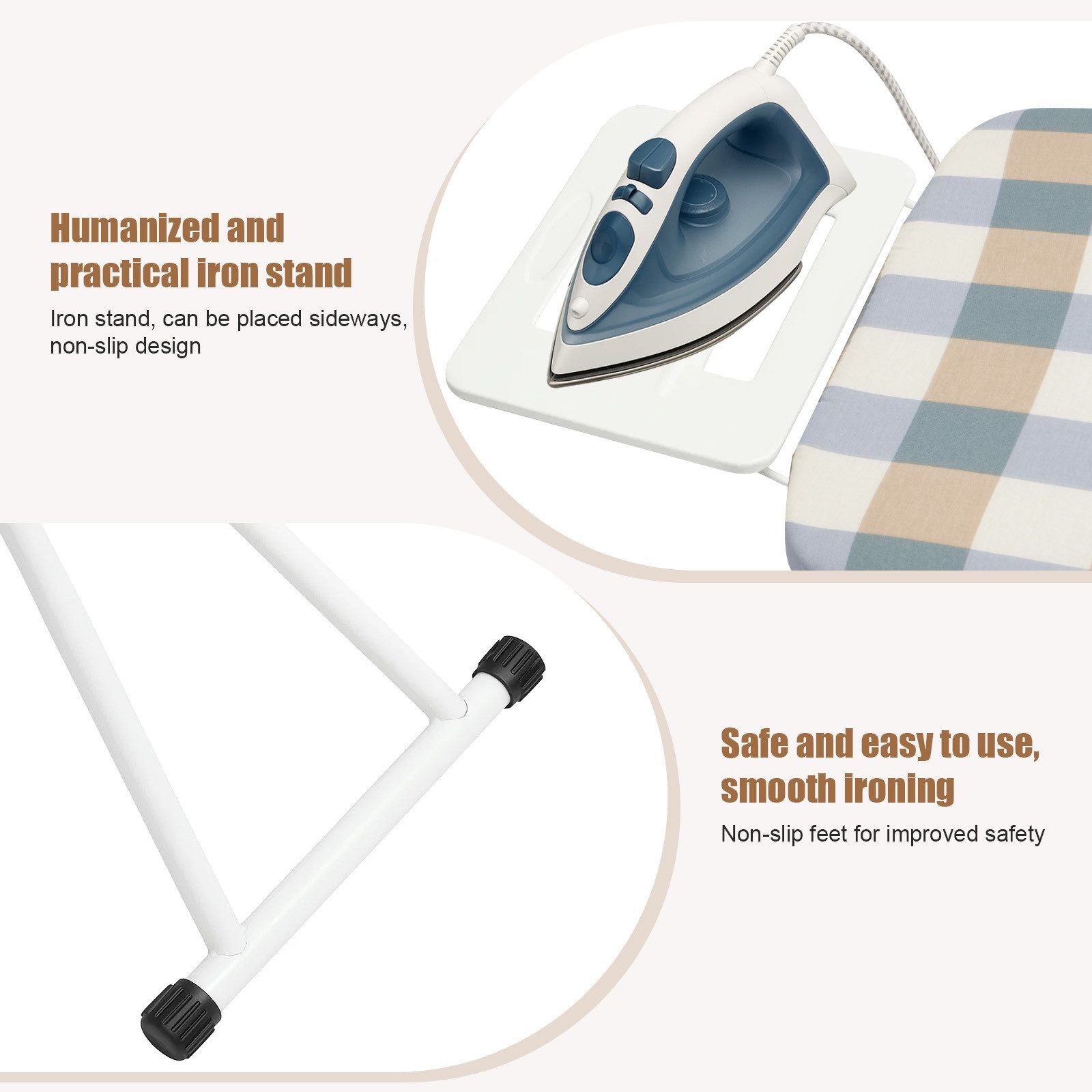 Youyijia Bügelbrettbezug Bügelb 6-Anpassung rutschfesten Gummifüßen Ideal f günstig online kaufen