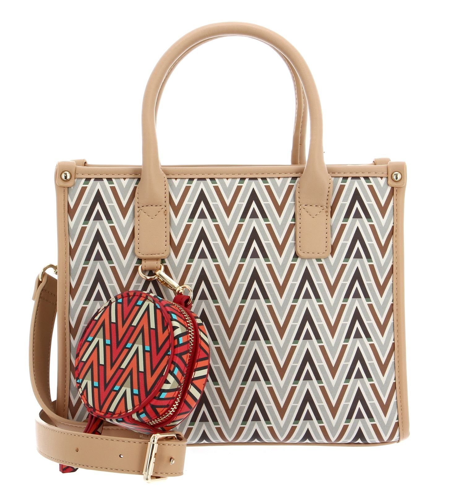 VALENTINO BAGS Umhängetasche Tonic (Set, 2-tlg) Beige / Multicolor