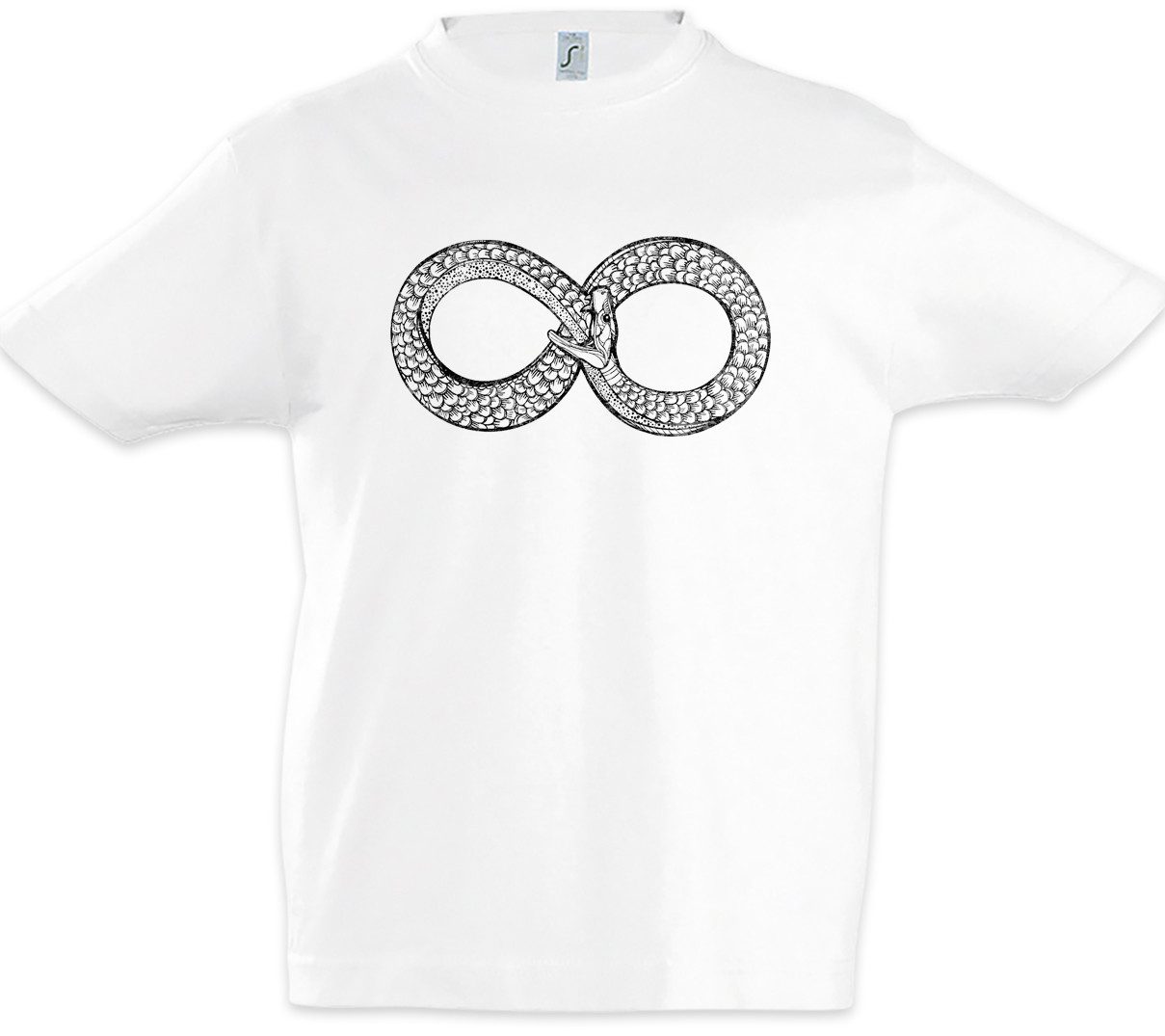 Print-Shirt Ouroboros Infinity Kinder T-Shirt Uroboros Schlange Ancient Myths