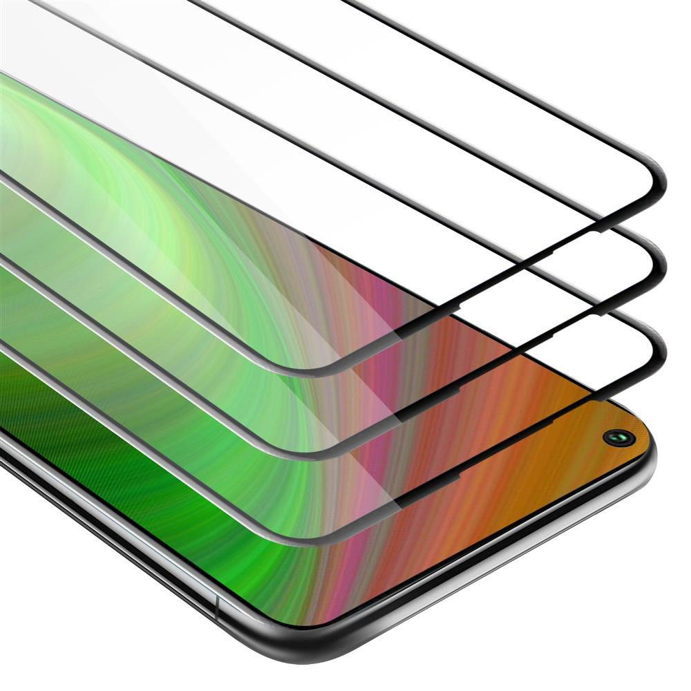 Cadorabo Schutzfolie für Honor 20 PRO Schutzfolie, (3-St), 3x Vollbild Schutzglas Panzer Folie (Tempered) Display-Schutzglas