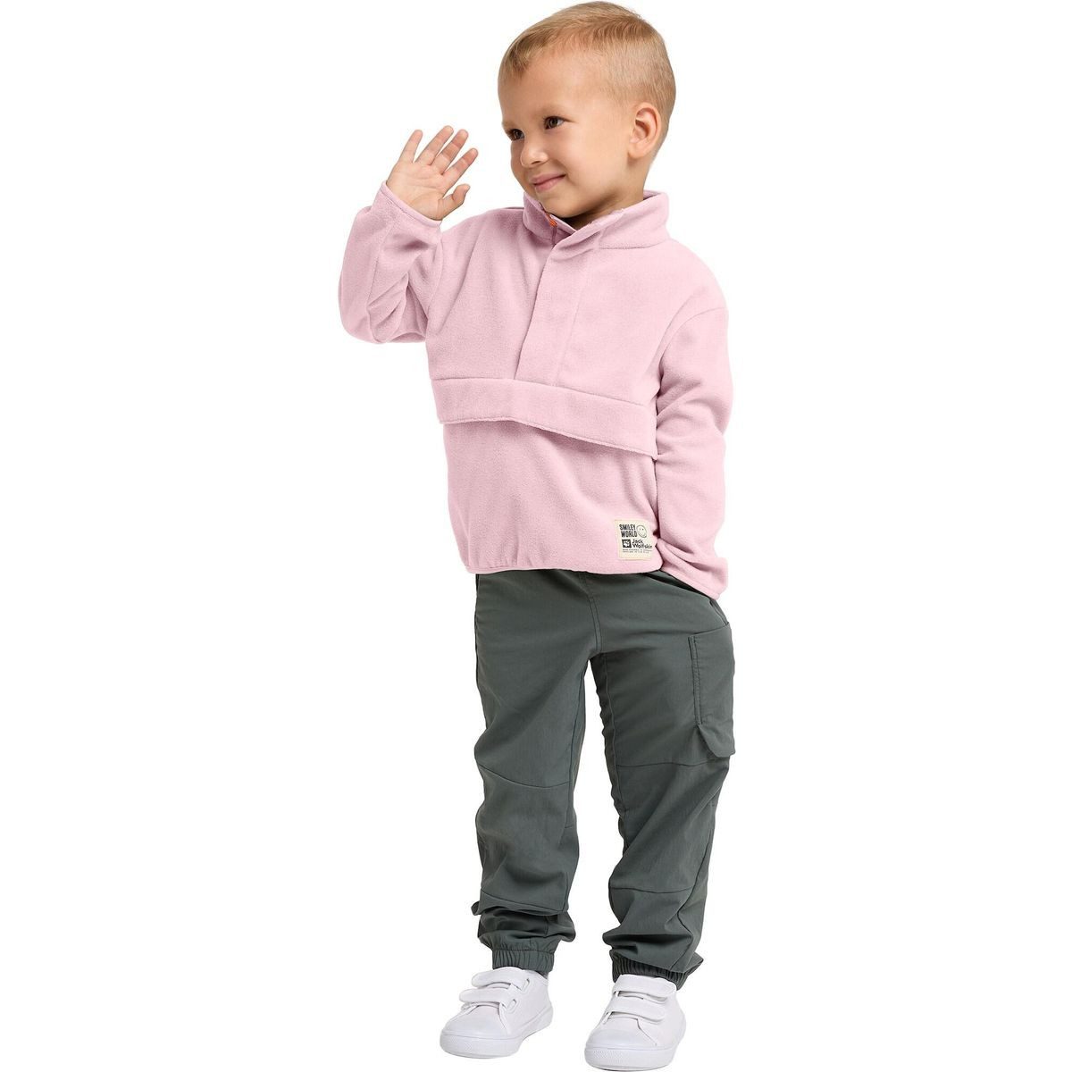 Jack Wolfskin Fleecejacke Smileyworld Midlayer K Ein kuscheliger Fleecepullover für Kinder, der zu jeder Gelegenheit