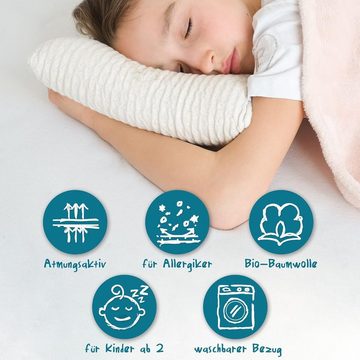Kopfkissen Kinderkissen, KNERST, Füllung: CosyPUR Gelschaum, für jede Schlafposition geeignet, Kinderkopfkissen für süße Träume
