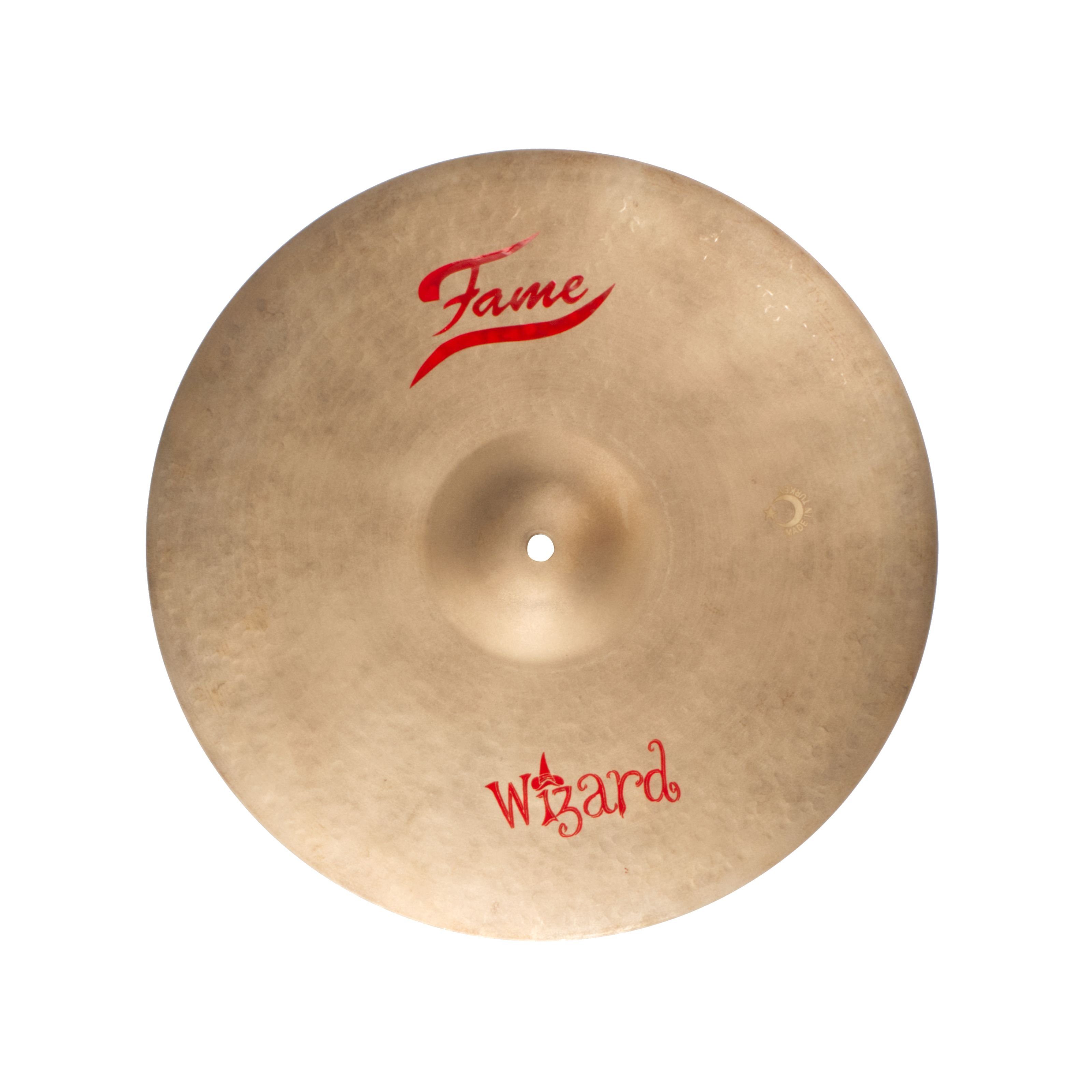 FAME Becken,Wizard Thin Crash 16" Becken Handgehämmertes B20 Bronze Sandgestrahlt Finish Dunkler Vintage Sound Profi- und Studioeinsatz geeignet", Cymbals, Crash Becken, Wizard Thin Crash 16" Becken, Handgehämmertes B20 Bronze