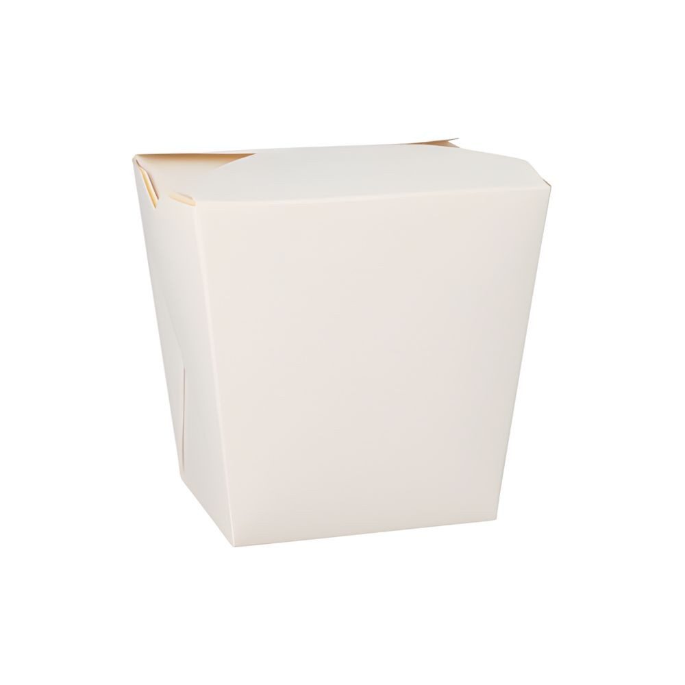 PAPSTAR Einweggeschirr-Set Snackboxen ASIA eckig 770 ml 10,3 cm x 8 cm x 6,6 cm weiss 500 Stk, Pappe, beschichtet