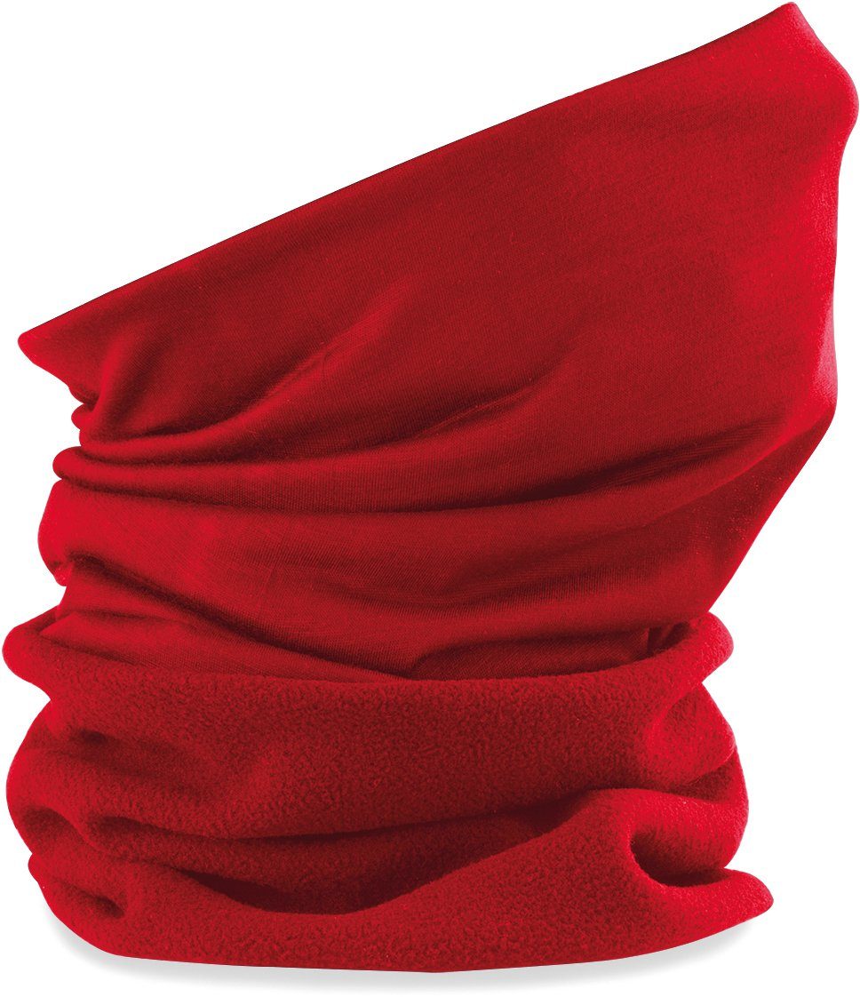 74x25 Schal cm Beechfield® Classic Schlauchschal Red Halstuch Multifunktionstuch CB920 Suprafleece® Morf®