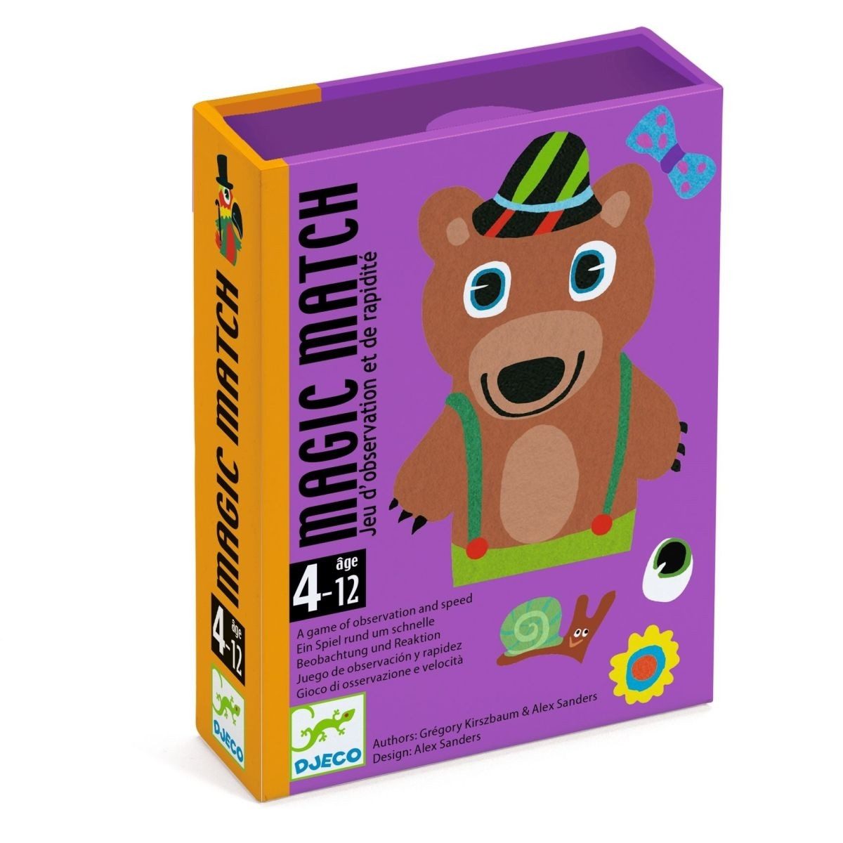 DJECO Spiel Magic Match Zauberspiel mit Karten für Kinder, Kartenspiele: Magic Match, Beobachtungs- und Reaktionsspiel