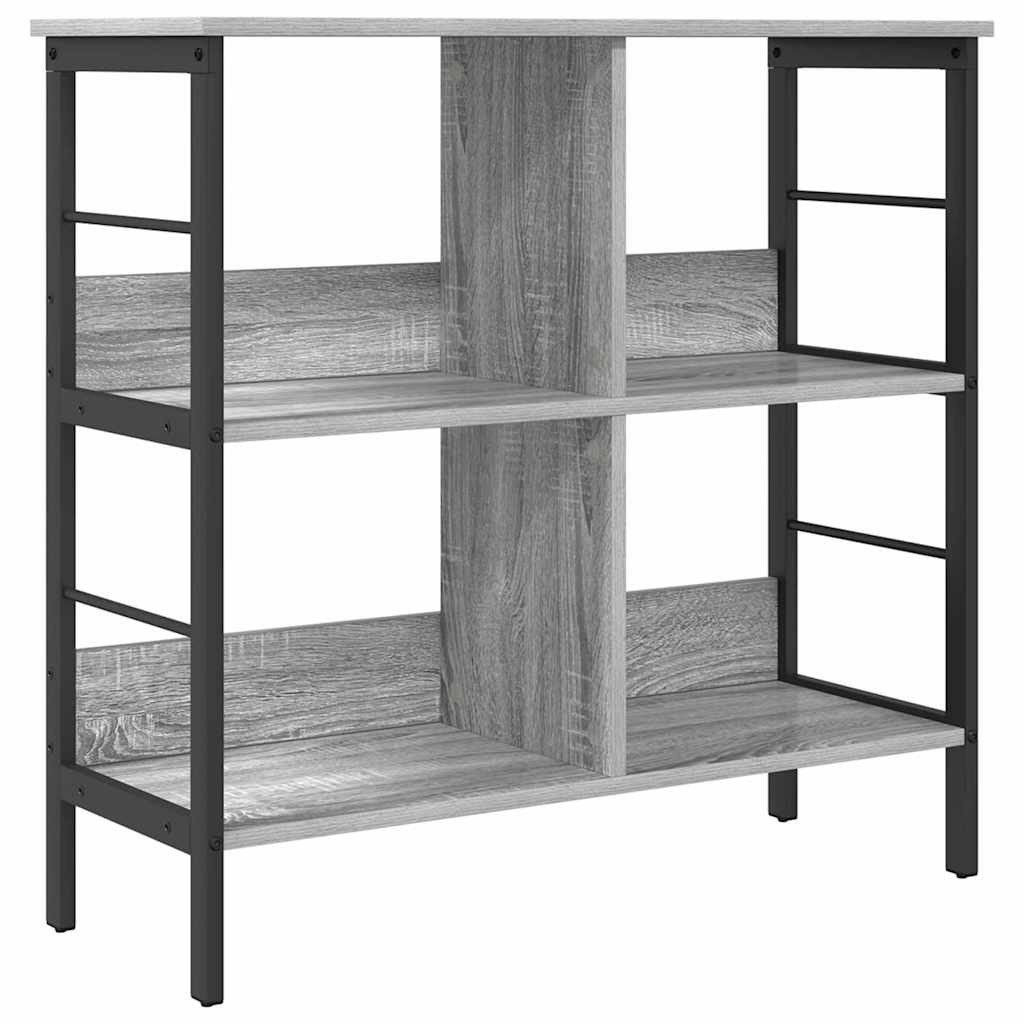 vidaXL Bücherregal Bücherregal Graues Sonoma 82 x 32 x 79 cm Holzwerkstoff, günstig online kaufen