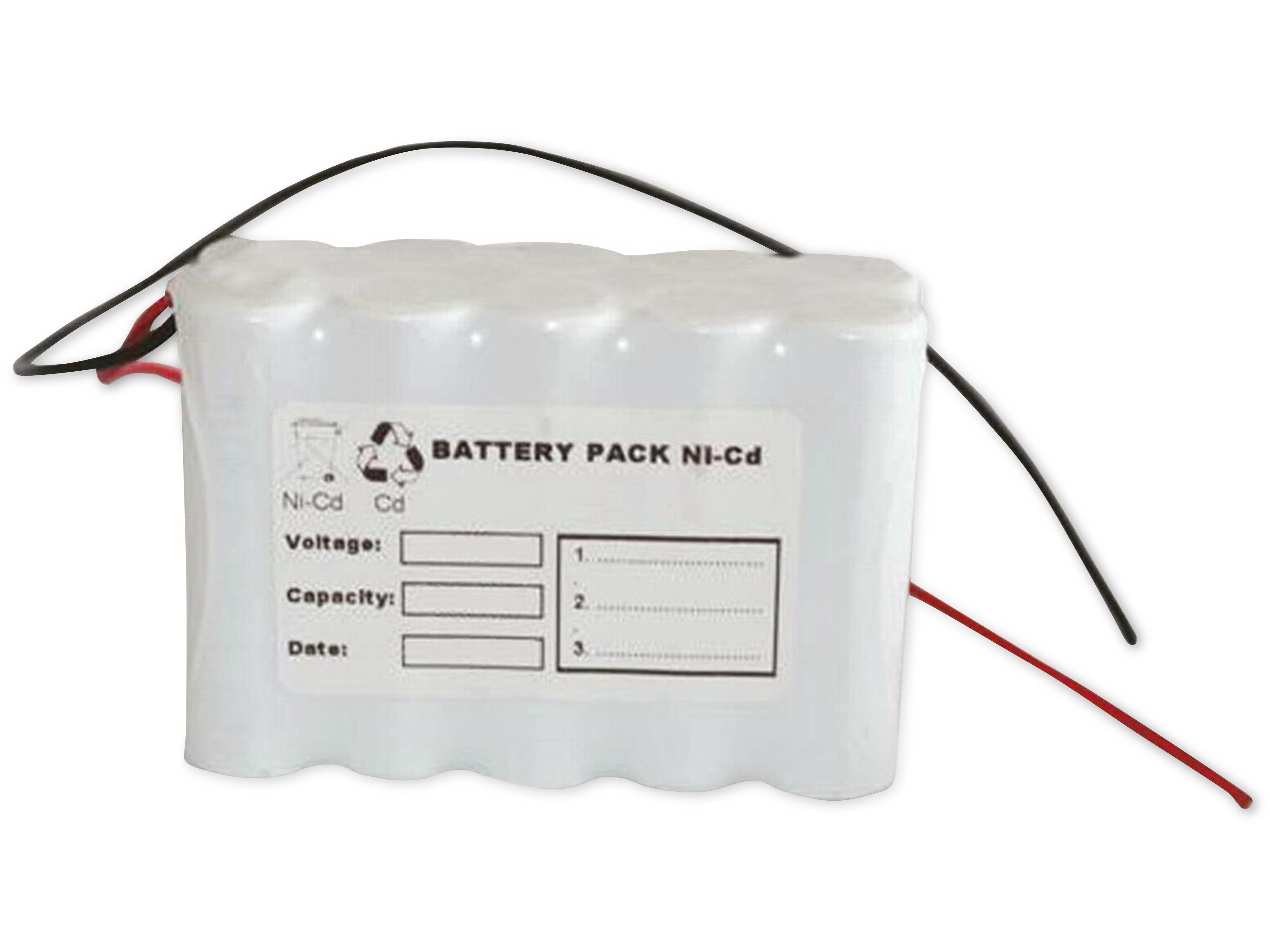 Q-Batteries Q-BATTERIES Akku-Pack, 12 V, 800mAh, NiCd F5x2 Akku