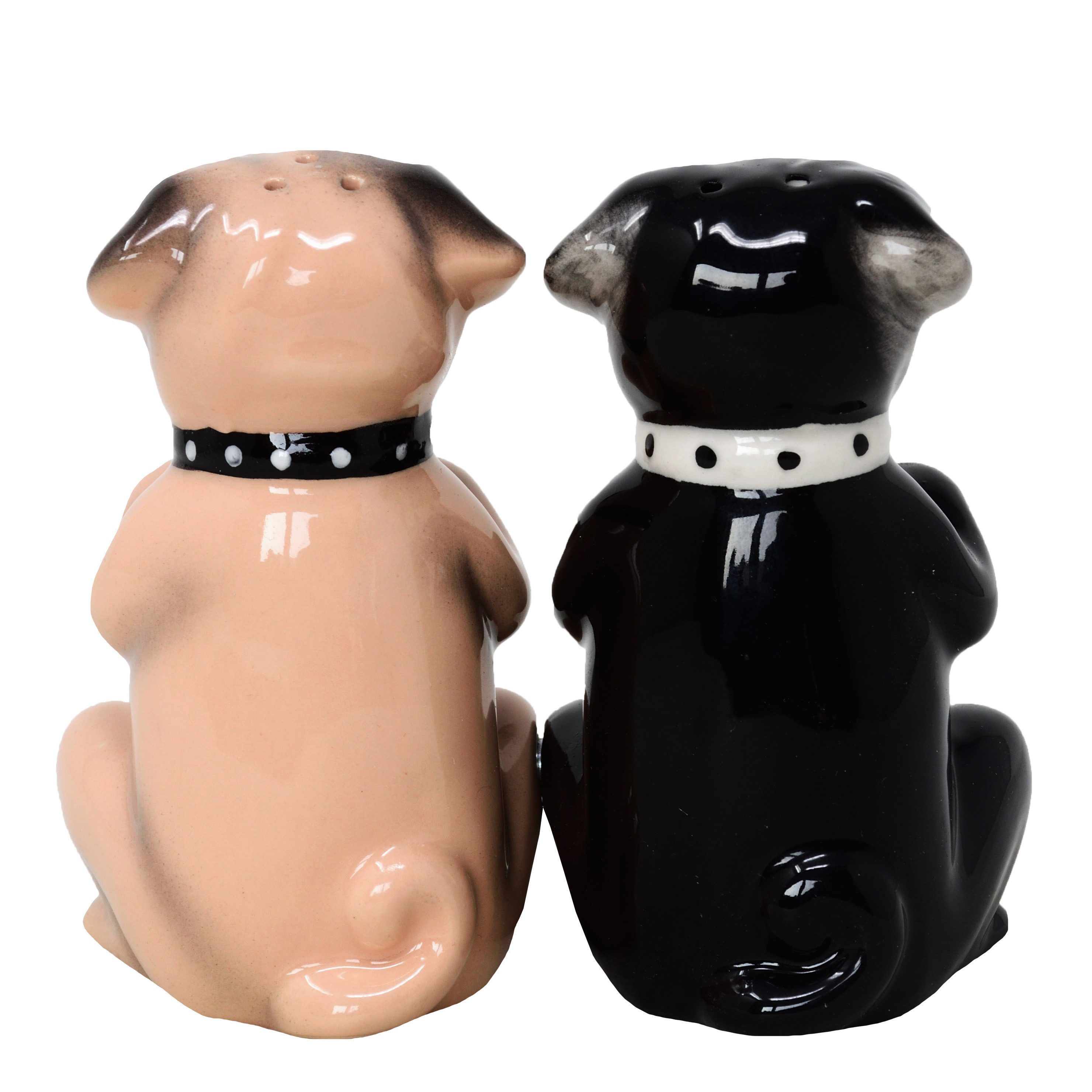MystiCalls Salz- / Pfefferstreuer Salz- und Pfefferstreuer Mops - Pugs Hund Tier Gewürzstreuer, (2-tlg), Mit Magneten verbunden