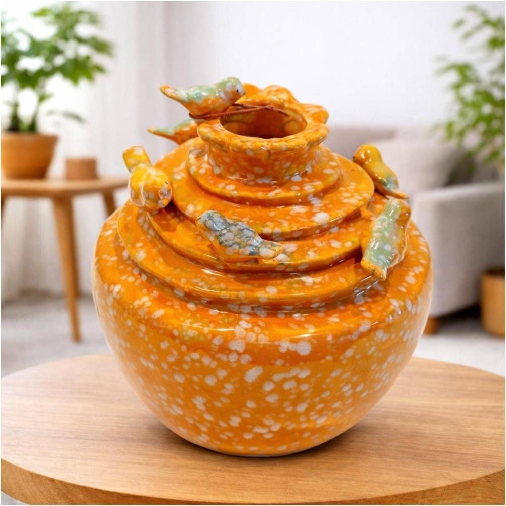 Villa Pottery by luimes & luimes Dekovase Lovely Birds 17,4 cm von Luimes & Luimes