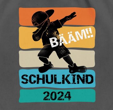 Shirtracer Turnbeutel Bääm! Schulkind 2024, Schulanfang & Einschulung Geschenk Turnbeutel