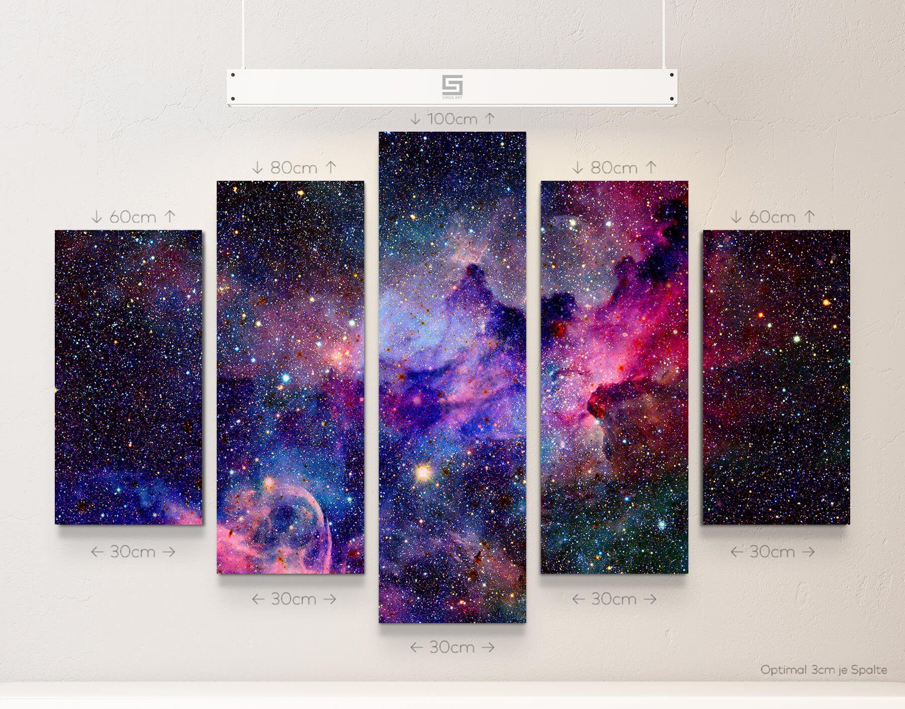 Sinus Art Leinwandbild Nebel und Galaxien günstig online kaufen