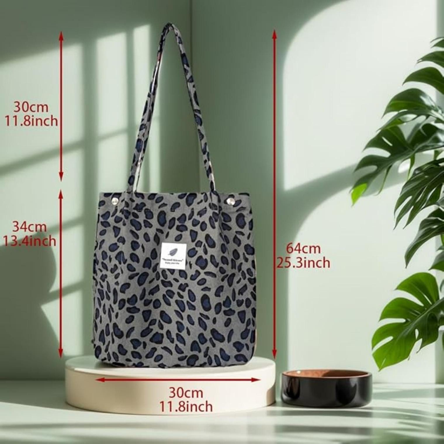 Cachito Schultertasche Damen Grosse Kapazität Canvas Tasche Tote Handtasche
