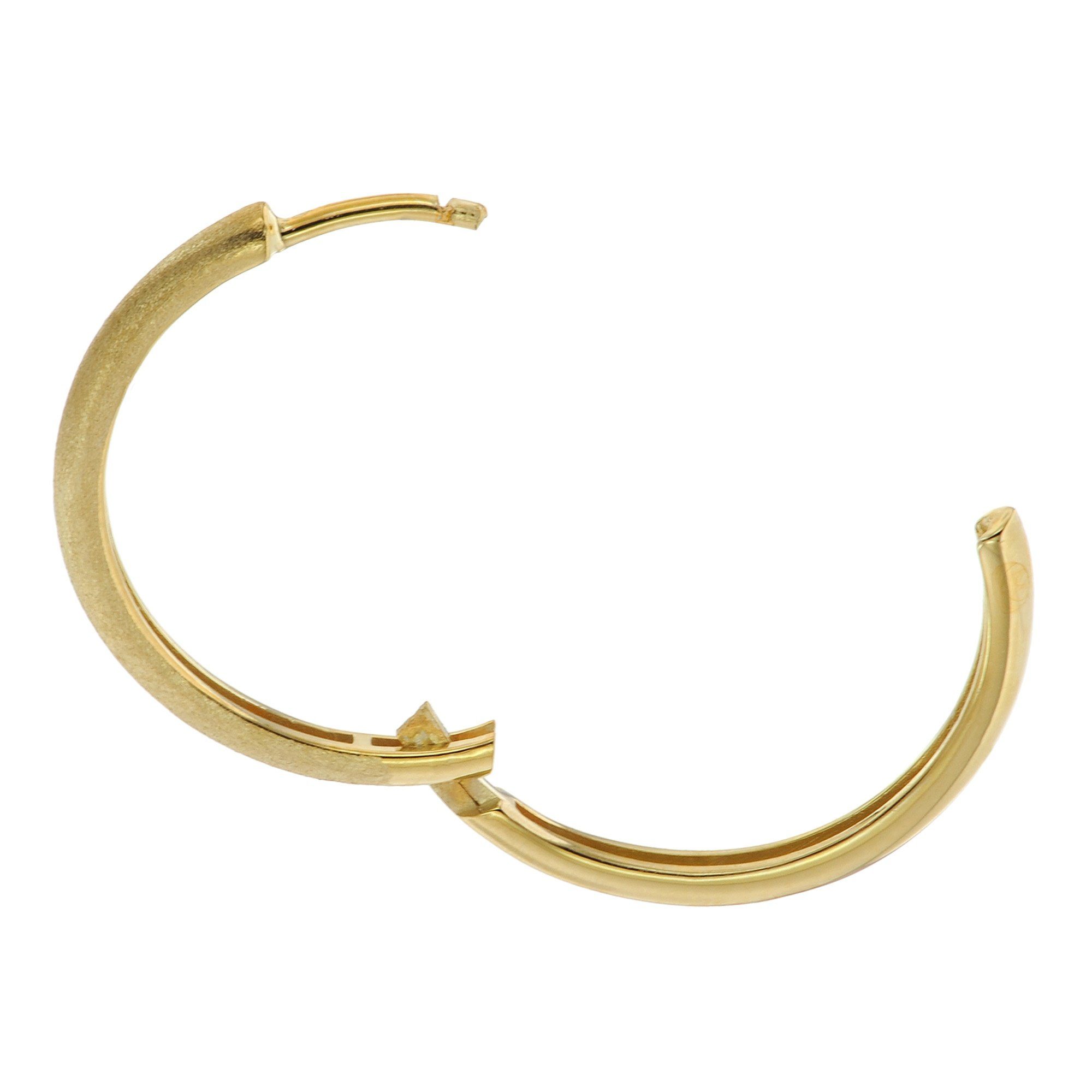 trendor Paar Creolen Damen 925 Silber Vergoldet Klapp-Ø 20 mm günstig online kaufen