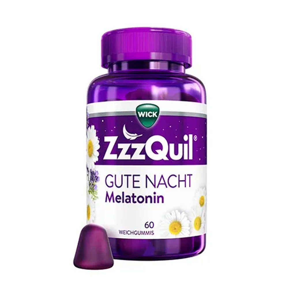 WICK ZzzQuil Gute Nacht Weichgummis, 180 g, Waldfruchtgeschmack