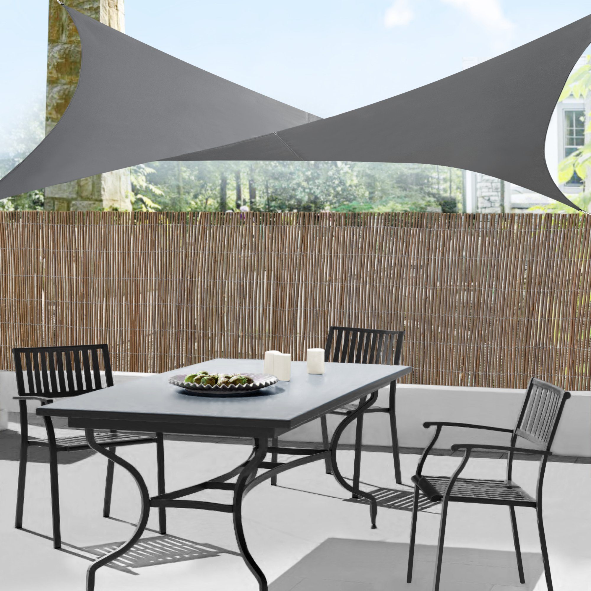 en.casa Sonnensegel, »Lerma« Polyester Quadratisch 200x200 günstig online kaufen