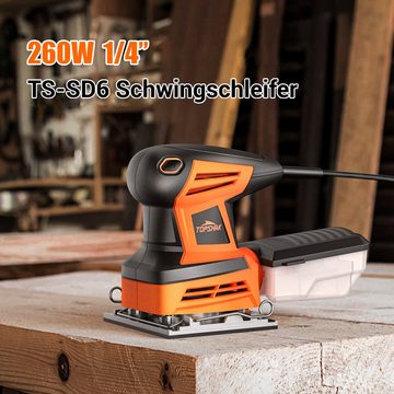 TOPSHAK Schwingschleifer, 14000,00 U/min, 100x110mm Schleifplatte