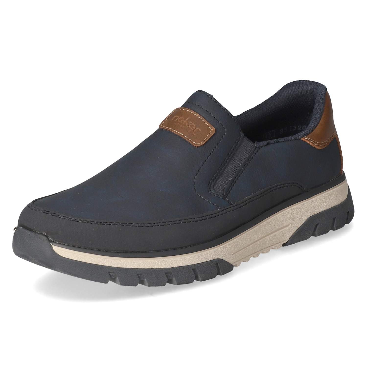 Rieker Rieker B9350-14 Herren Kunstleder blau Slipper günstig online kaufen
