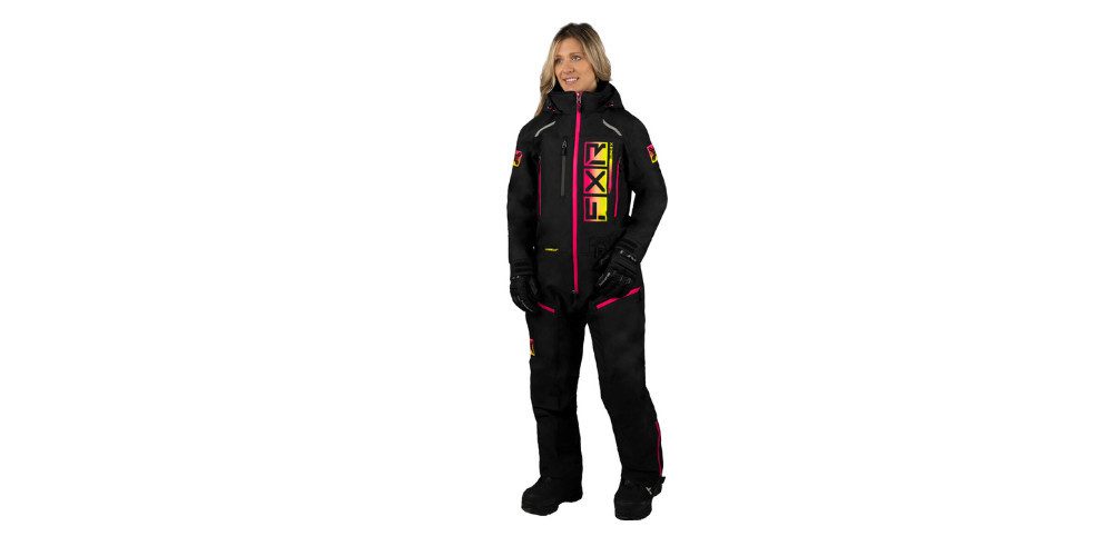FXR Schneeoverall Recruit F.A.S.T. Insulated Damen 1-Teiler Snowmobil Kombi Wasserdicht Atmungsaktiv reflektierende reißverschluss wasserdichte
