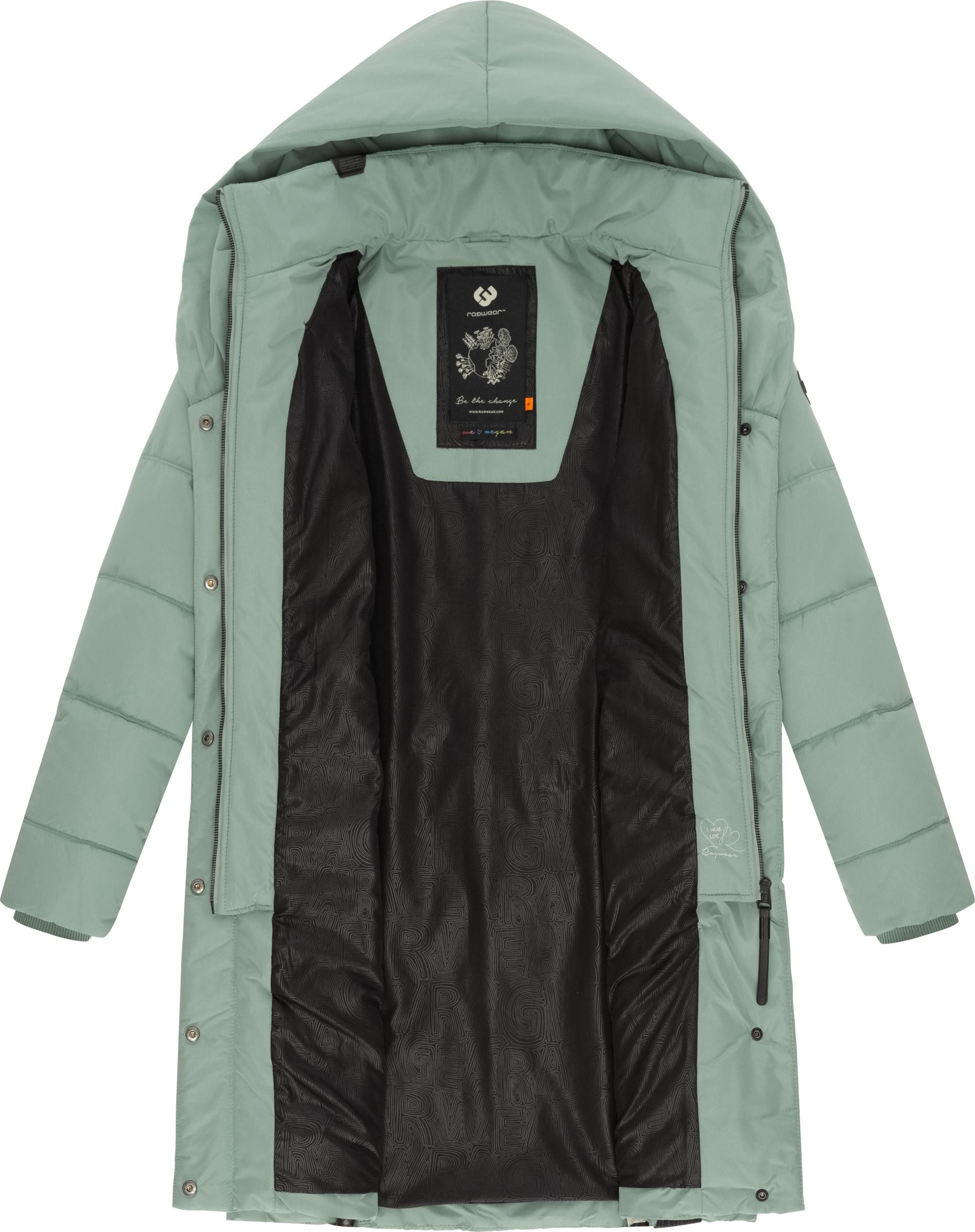 Ragwear Steppmantel Natalka stylischer, gesteppter Winterparka mit gefütterter Kapuze