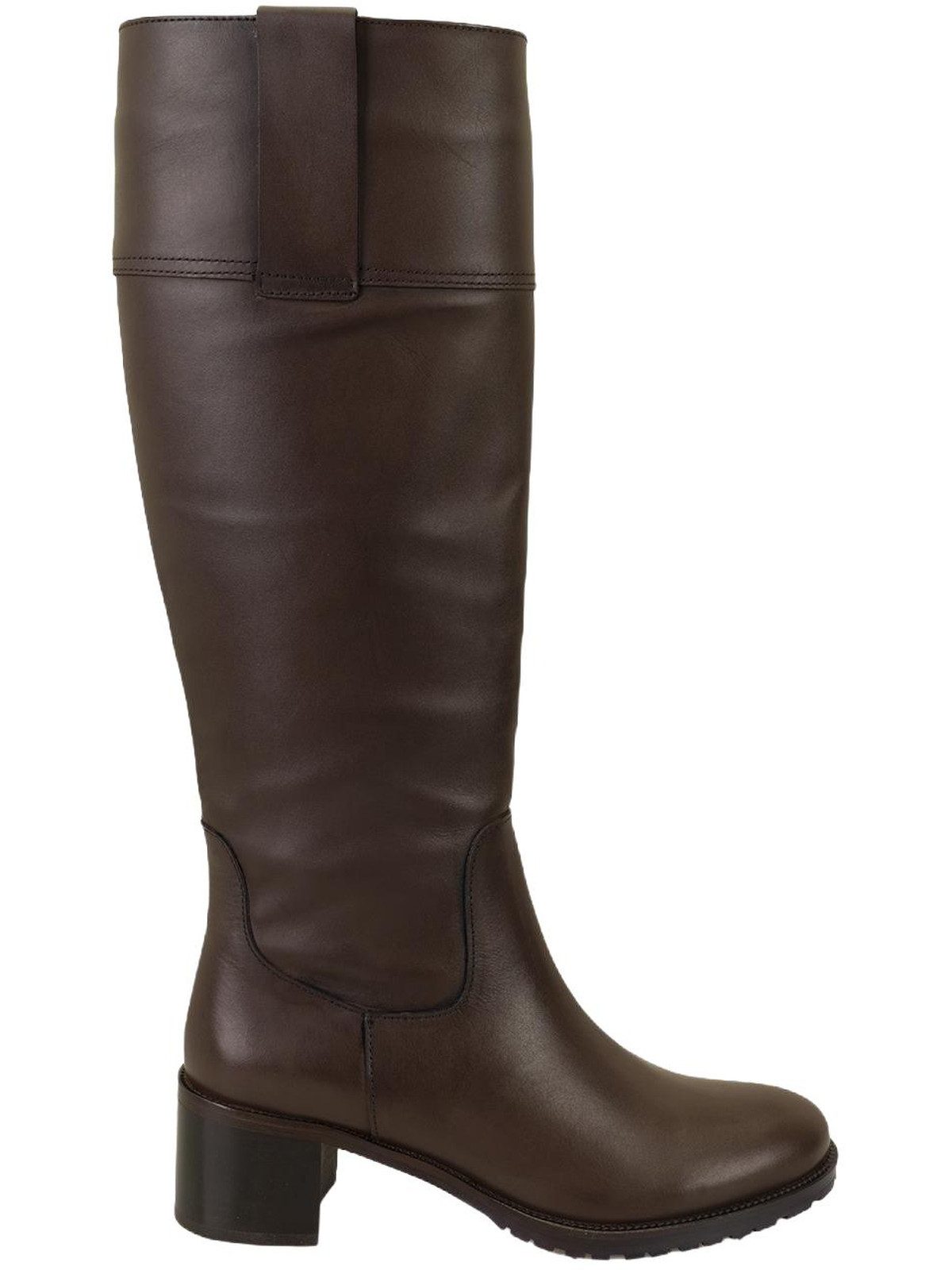 Desa Damen-Lederstiefel – 5,5 cm Absatz, zum Hineinschlüpfen, atmungsaktiv Stiefel