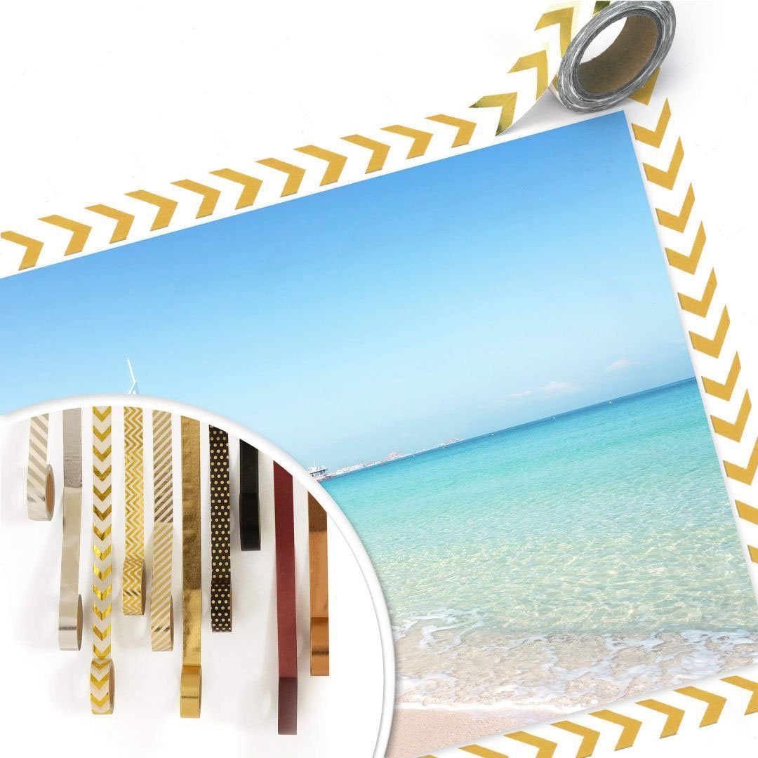 Wall-Art Poster Strand Bild, Poster Wandposter Wandbild, Strand Colombo Poster, (1 St), Dubai