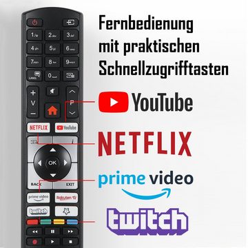 Telefunken XU43SN550S LCD-LED Fernseher (108 cm/43 Zoll, 4K Ultra HD, Smart TV, HDR, Triple-Tuner, Dolby Atmos, 6 Monate HD+ inkl)