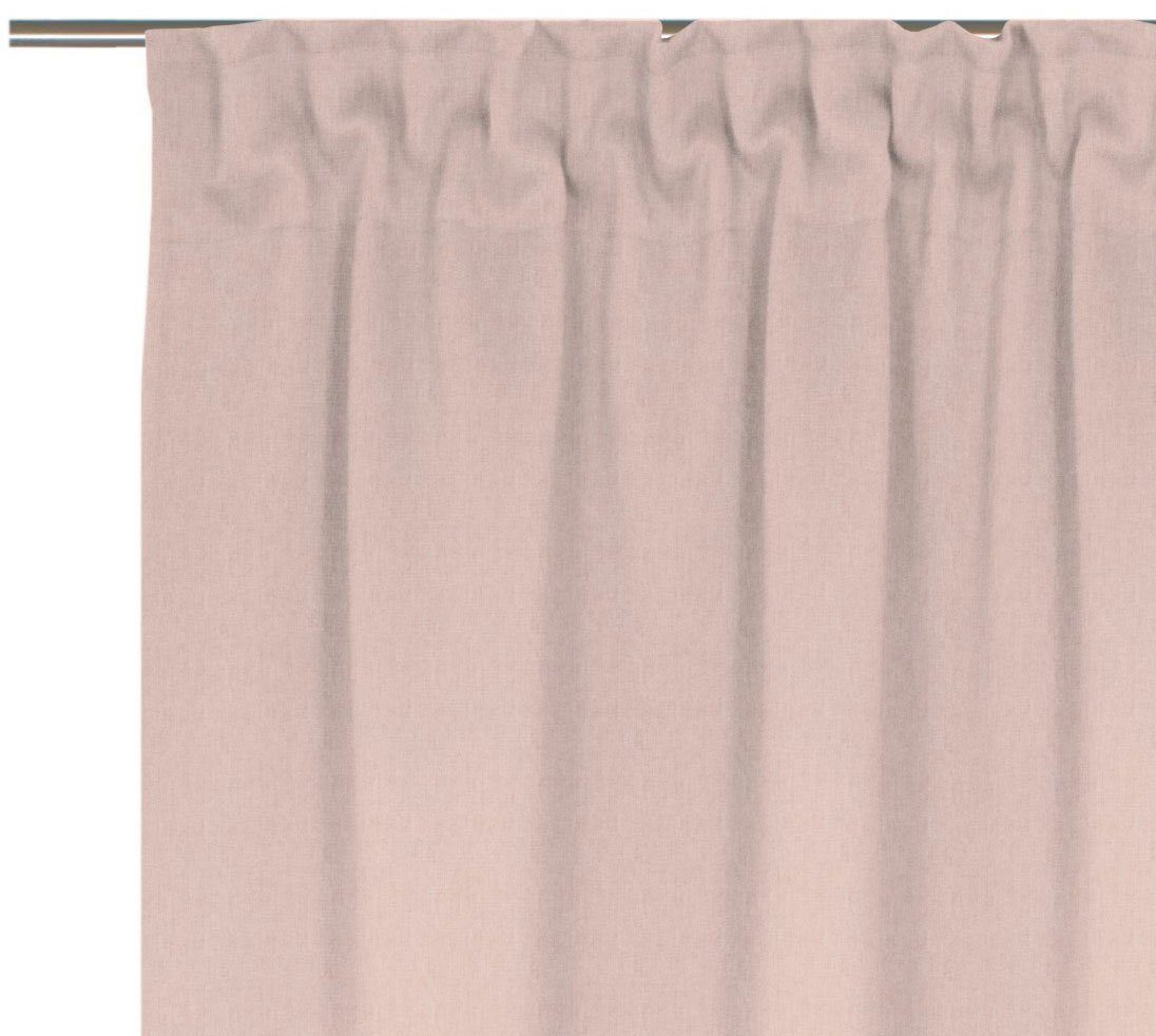St), halbtransparent, Vorhang (1 rosa Sunday, Kräuselband Wirth, nach Maß