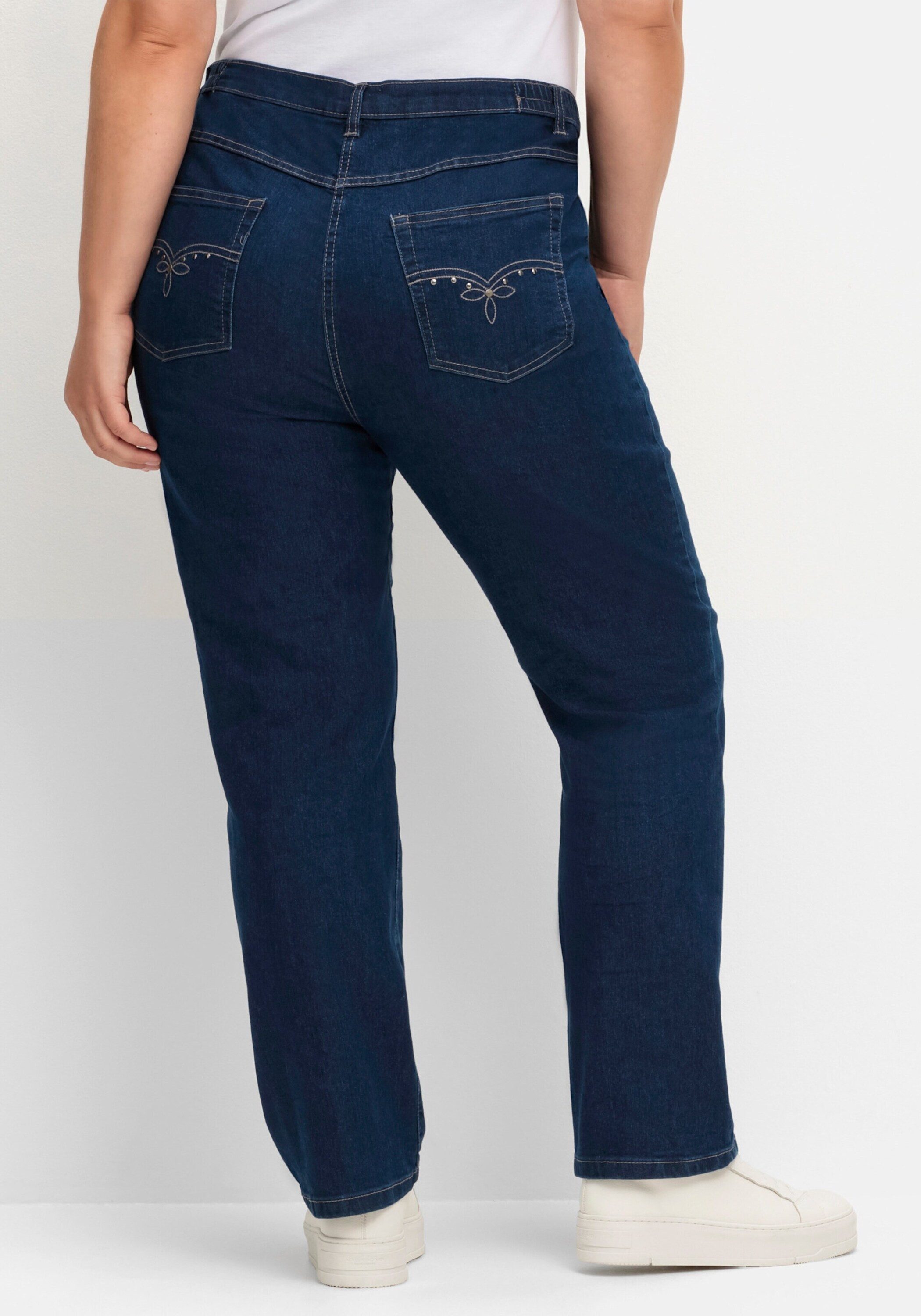 Sieh an! Bequeme Jeans Jeans komfortabel in gerader Beinform – Bild 2 von 5