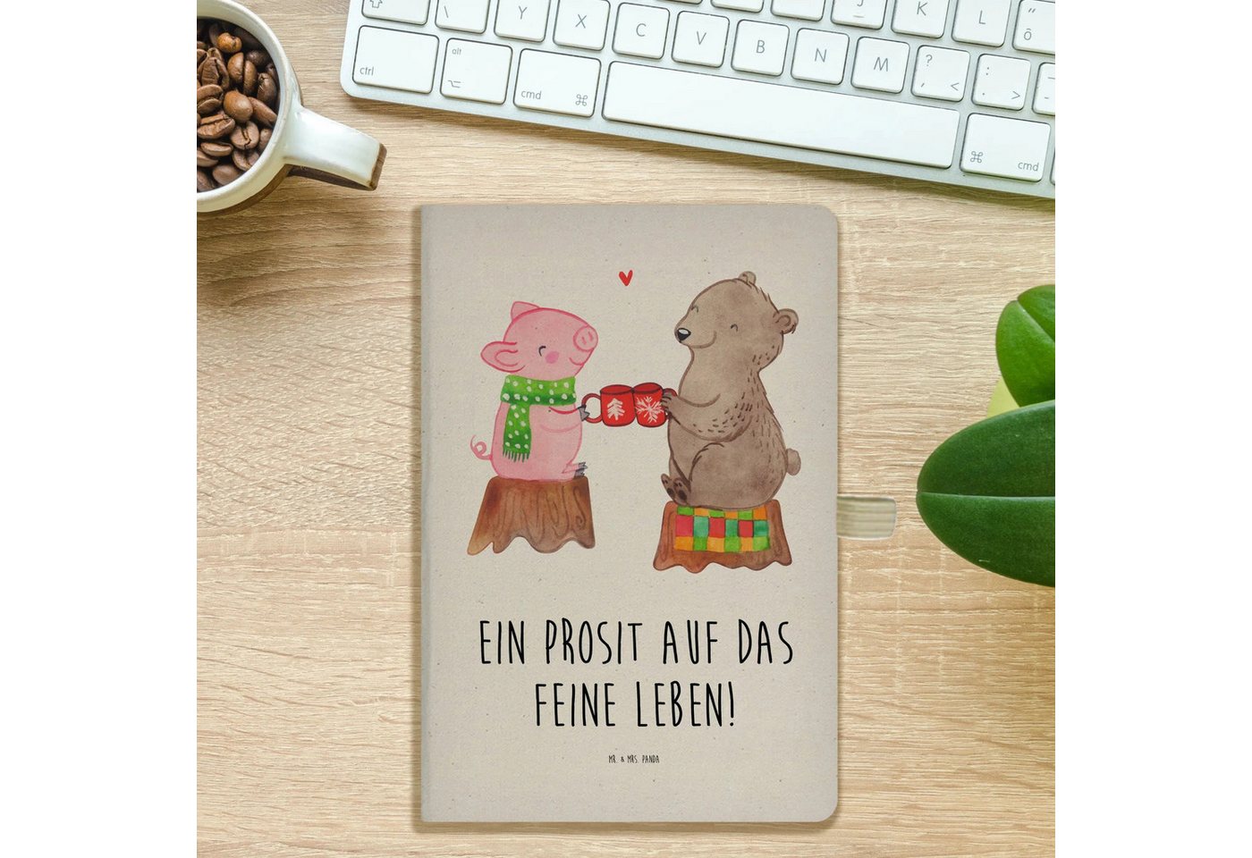 Thumbnail - Mr. & Mrs. Panda Notizbuch Glühschwein Sause - Transparent - Geschenk, A5 Notizbuch Blanko, A5 N Mr. & Mrs. Panda, Inspi...