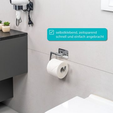 bremermann Toilettenpapierhalter Bad-Serie LUCENTE TAPE - Toilettenpapierhalter aus Edelstahl, chrom
