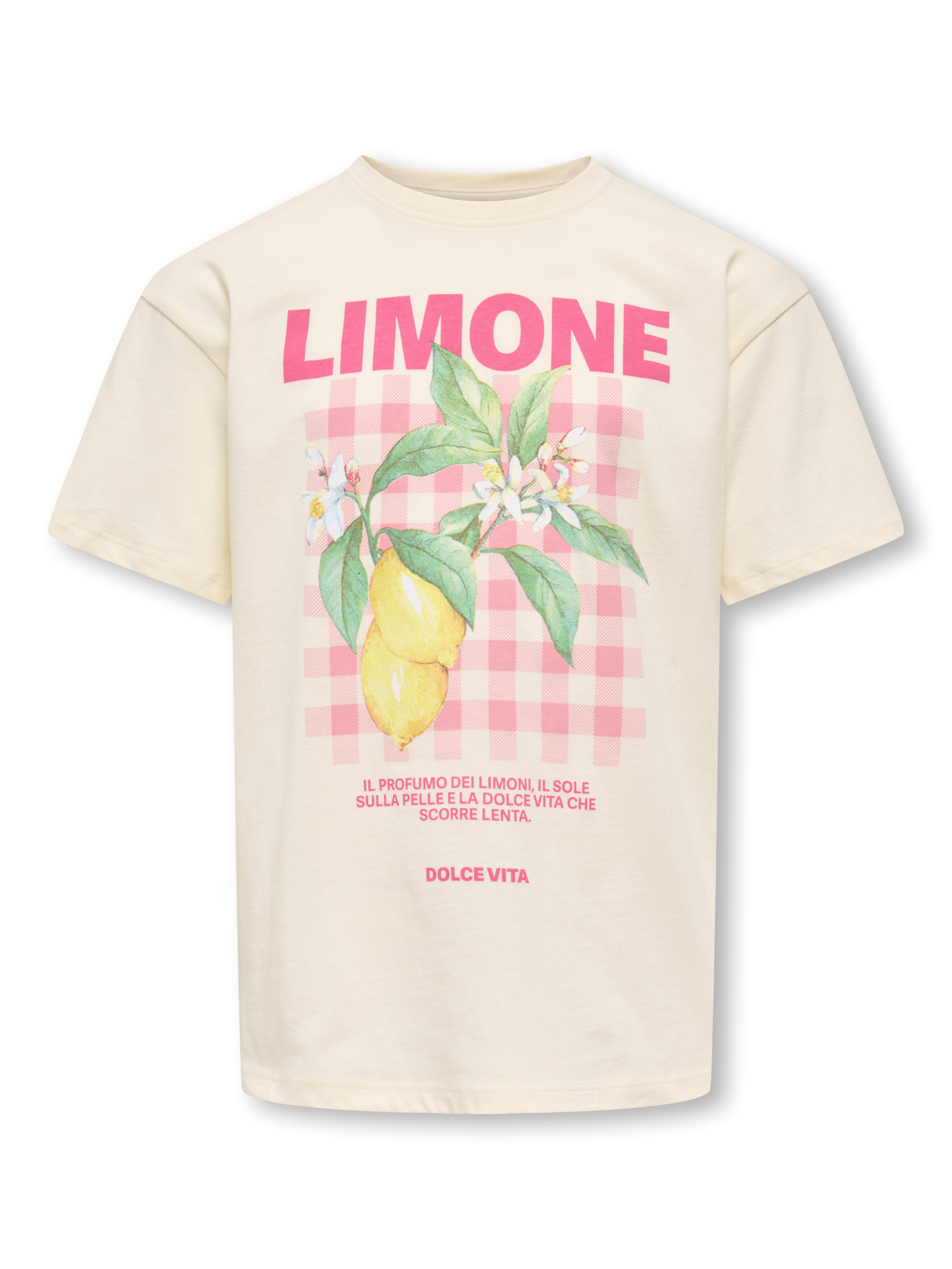 T-Shirt KOGCARINA LIFE SS LOOSE PRINTED TOP JRS