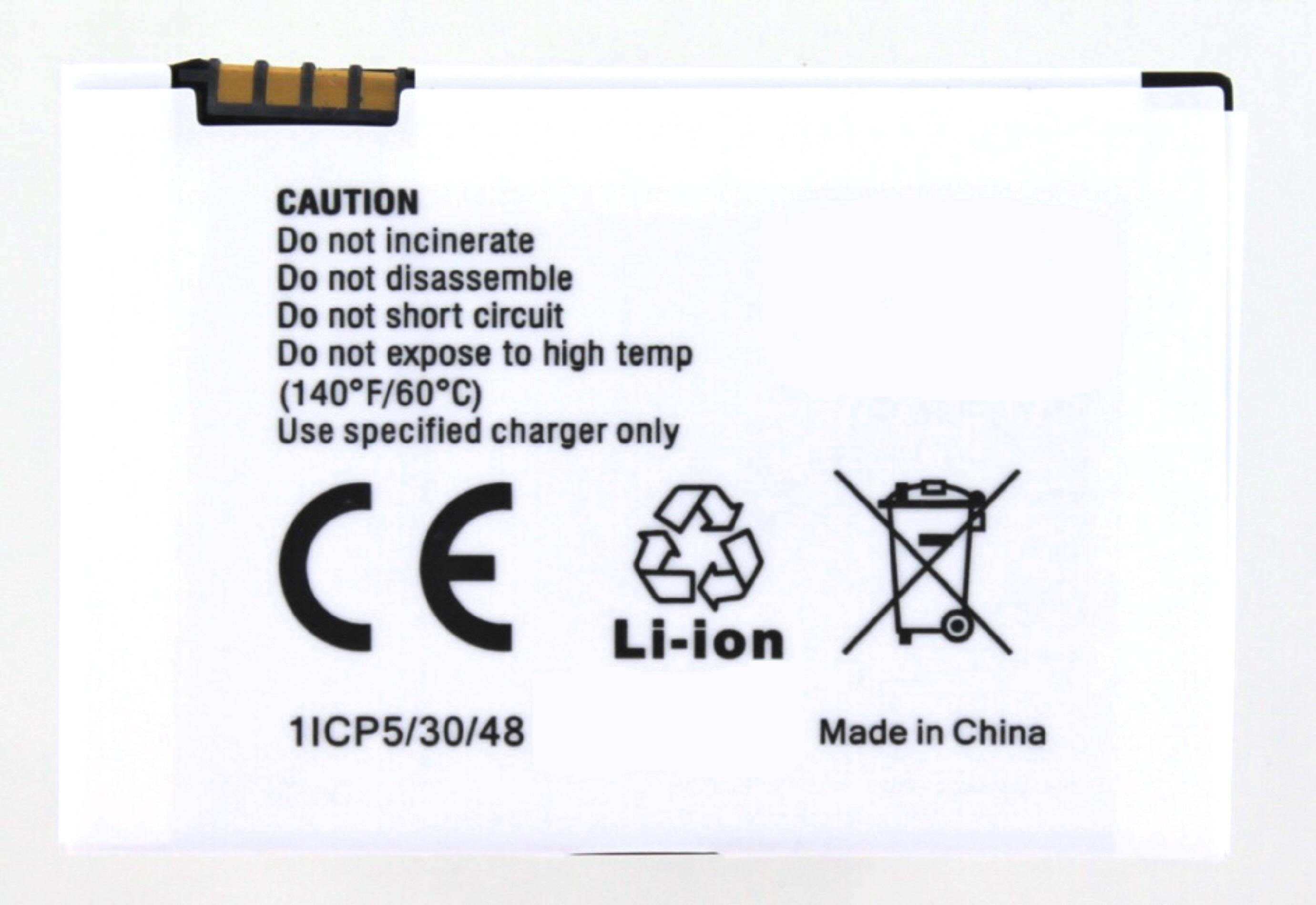 St) 600 mAh Akku Akku MobiloTec Akku kompatibel U6 (1 PEBL mit Motorola